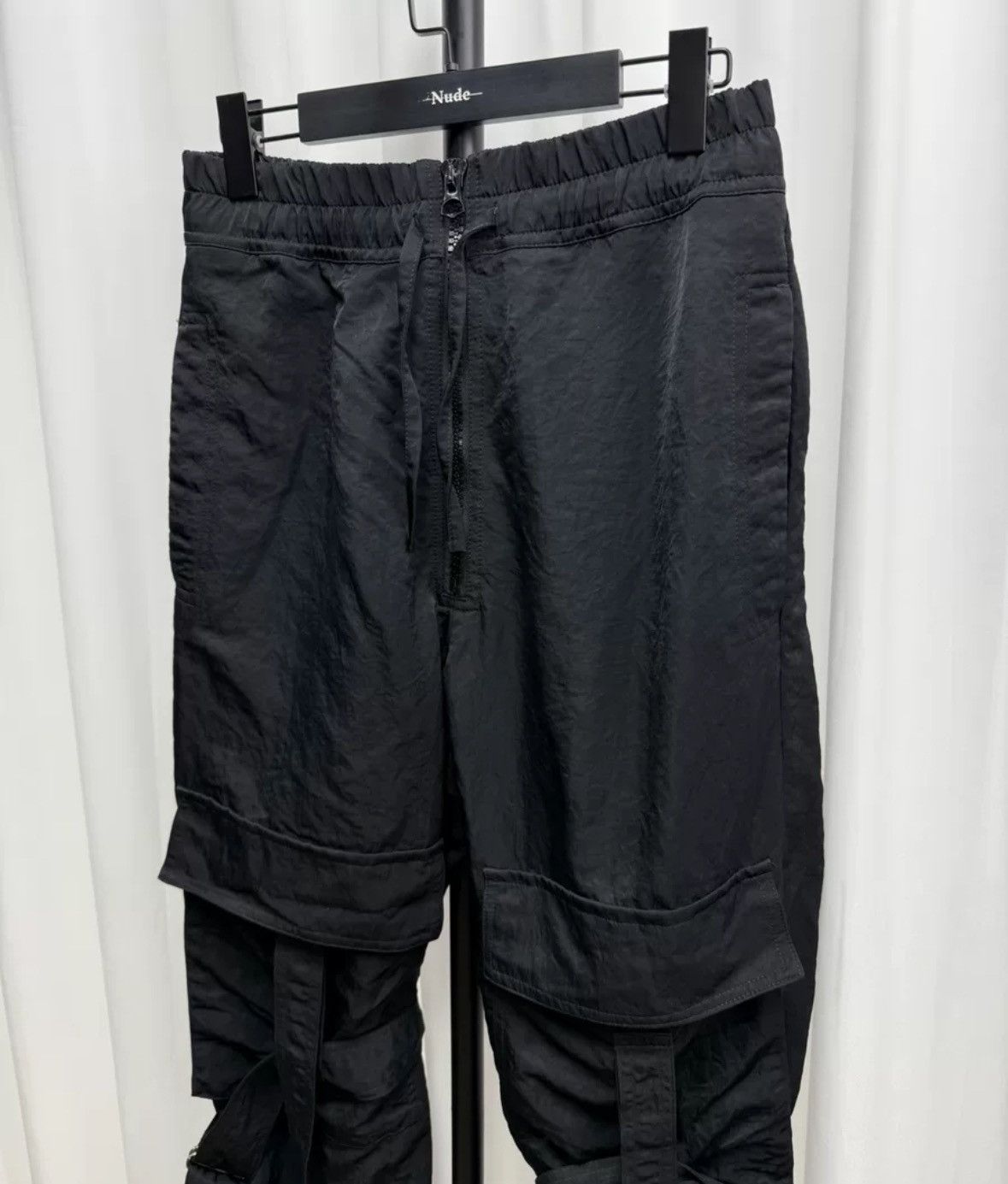 Dries van Noten metal nylon strap pants