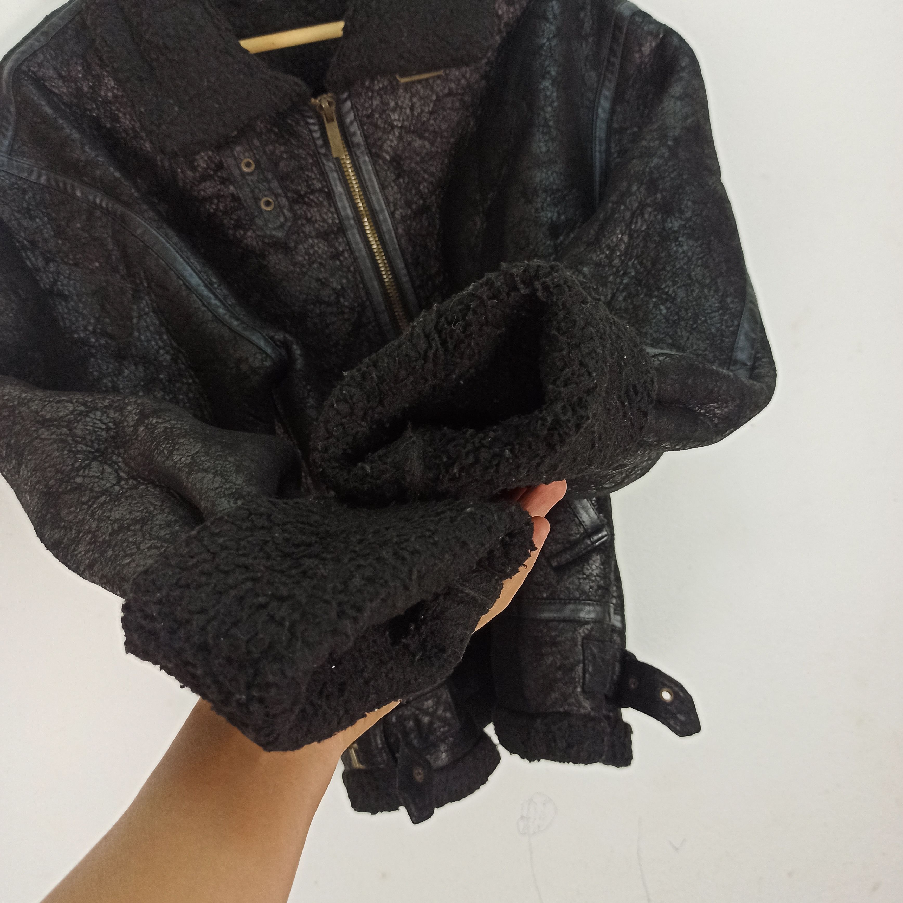 Japanese Brand Bottle Seoul Sheepskin Coat Jacket Army Size US L / EU 52-54 / 3 - 6 Thumbnail