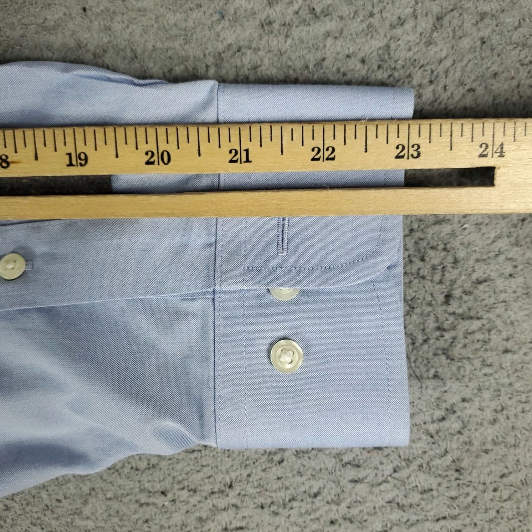 Brooks Brothers Brooks Brothers Dress Shirt Mens 16.5 Blue Button Up Long Sleeve Regent Size 46R - 6 Thumbnail