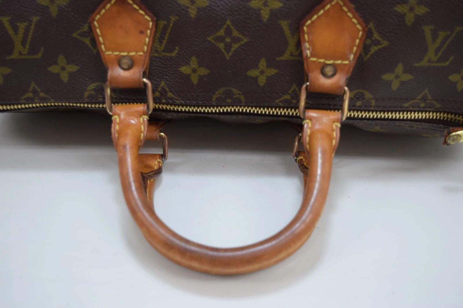 Louis Vuitton Auth Louis Vuitton Speedy 35 Handbag Monogram Canvas M41524 Size ONE SIZE - 11 Thumbnail