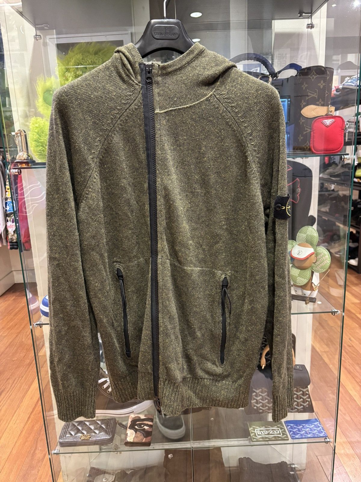 Stone Island Stone Island Asymmetrical Knit Hoodie Size US XXL / EU 58 / 5 - 1 Thumbnail