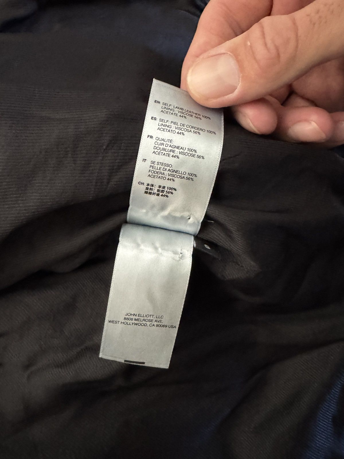 John Elliott John Elliott Leather Jacket Size US XXL / EU 58 / 5 - 4 Thumbnail