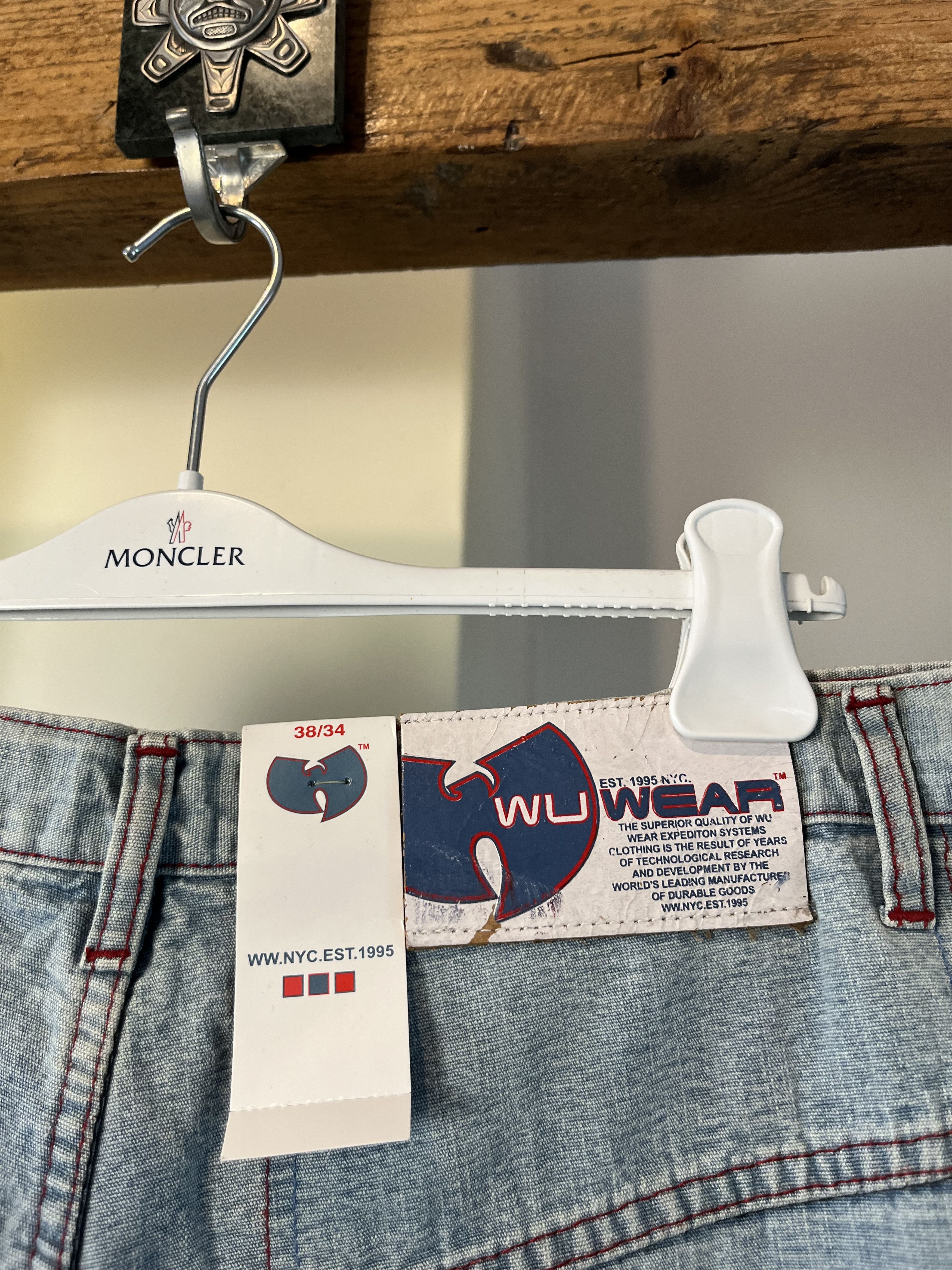 Vintage × Wu-Tang Clan DSWT Vintage 90s Wu-Wear Baggy Denim Jeans Size US 38 / EU 54 - 13 Thumbnail