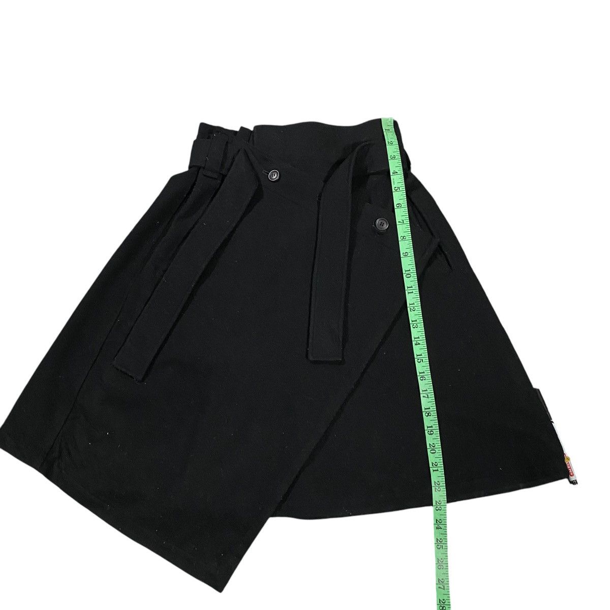 Homme Plisse Issey Miyake × Issey Miyake × Pleats Please Issey Miyake Vintage 80s Issey Miyake Wrap Belted Asymmetry Skirt Size 9 Size 26" / US 2 / IT 38 - 10 Thumbnail