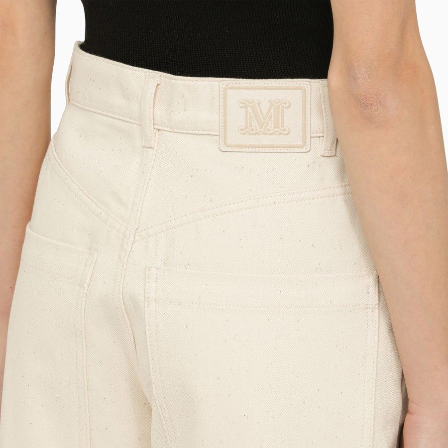 Max Mara o1d2blof0824 Trousers in Ivory Size 30" / US 8 / IT 44 - 5 Thumbnail