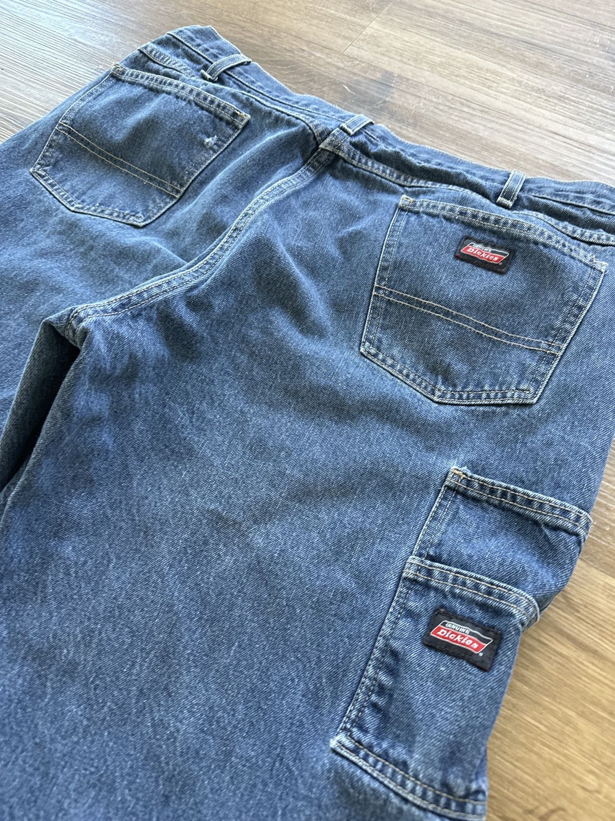 Carhartt × Dickies × Vintage Vintage 90s Blue Carhartt Dickies Workwear Jorts Size US 38 / EU 54 - 2 Thumbnail