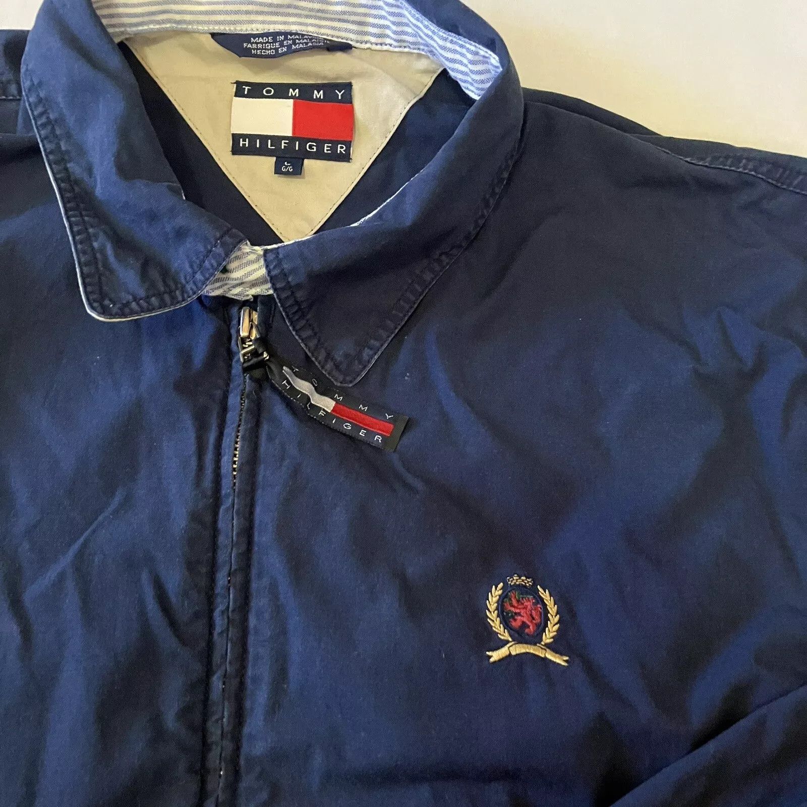 Tommy Hilfiger Levi’s Vintage Black Denim Jacket Size L Full Zip Collared Size US L / EU 52-54 / 3 - 2 Thumbnail