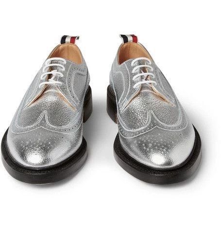 Thom Browne Thom Browne Classic silver carved leather shoes Size US 5 / EU 37 - 9 Thumbnail