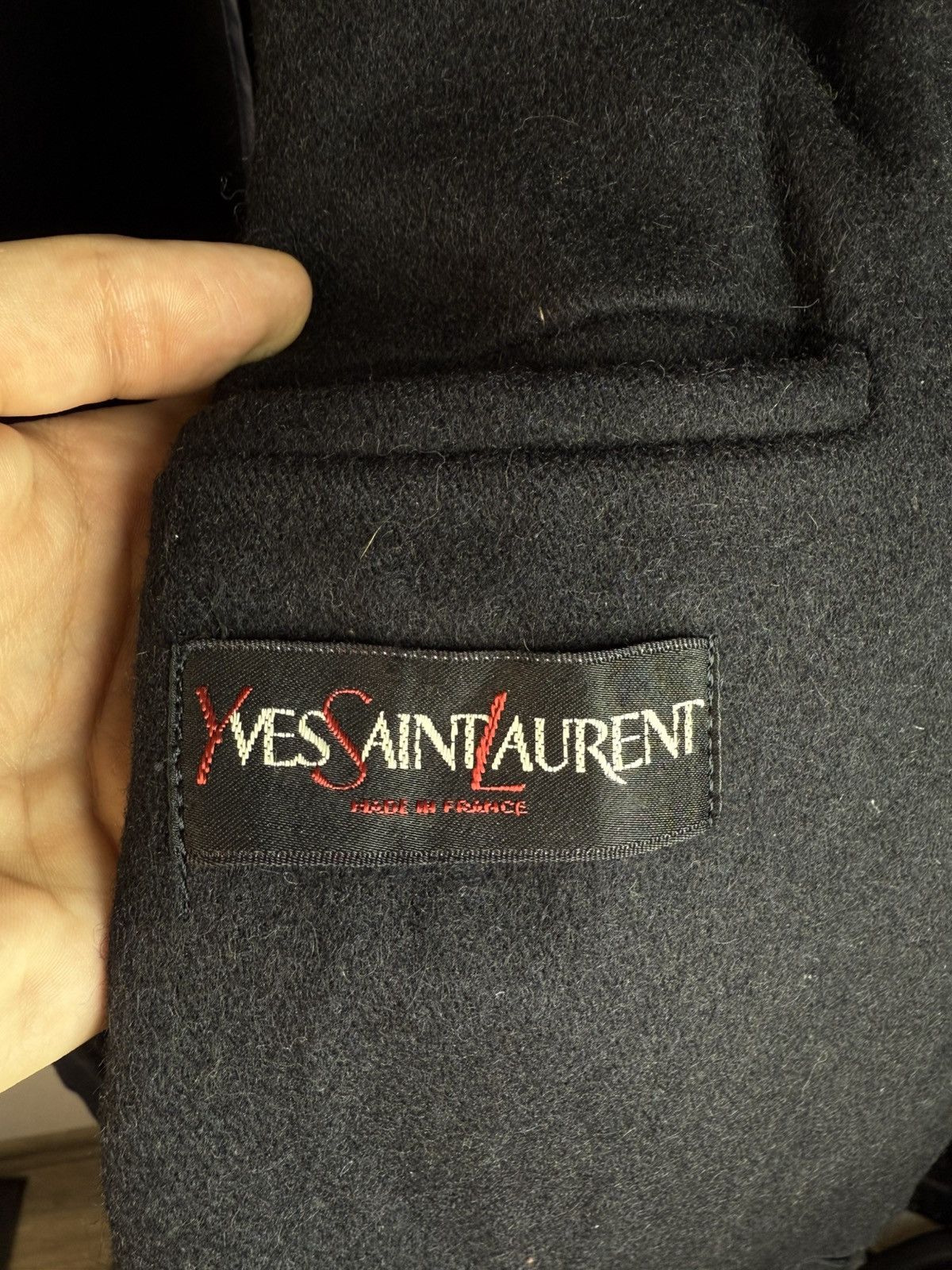 Yves Saint Laurent 90’s Wool YSL Coat Long France Size US M / EU 48-50 / 2 - 3 Thumbnail