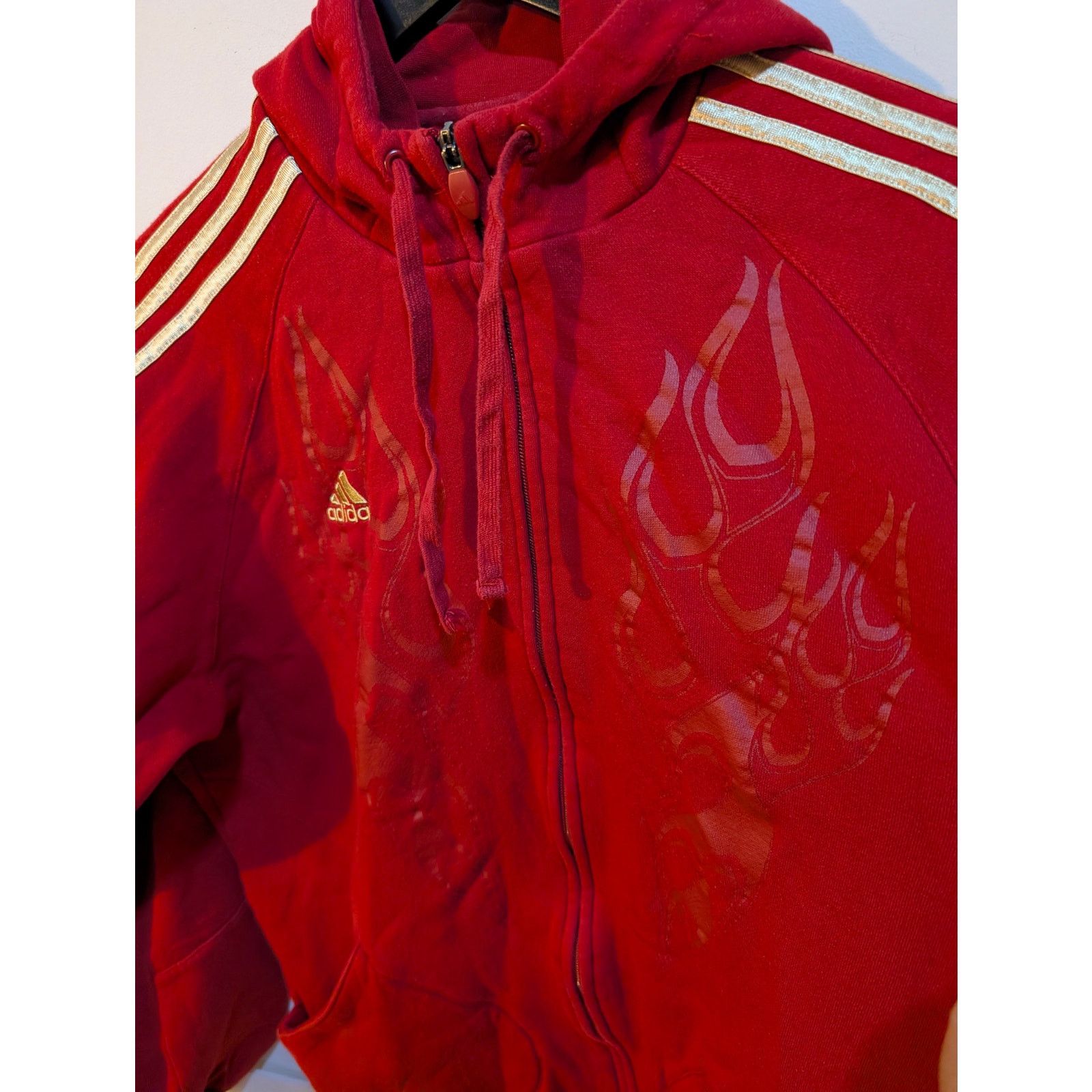 Adidas Vintage Y2K 2000s Adidas Predator Fire Flames Jacket Sz XL Size US XL / EU 56 / 4 - 2 Thumbnail