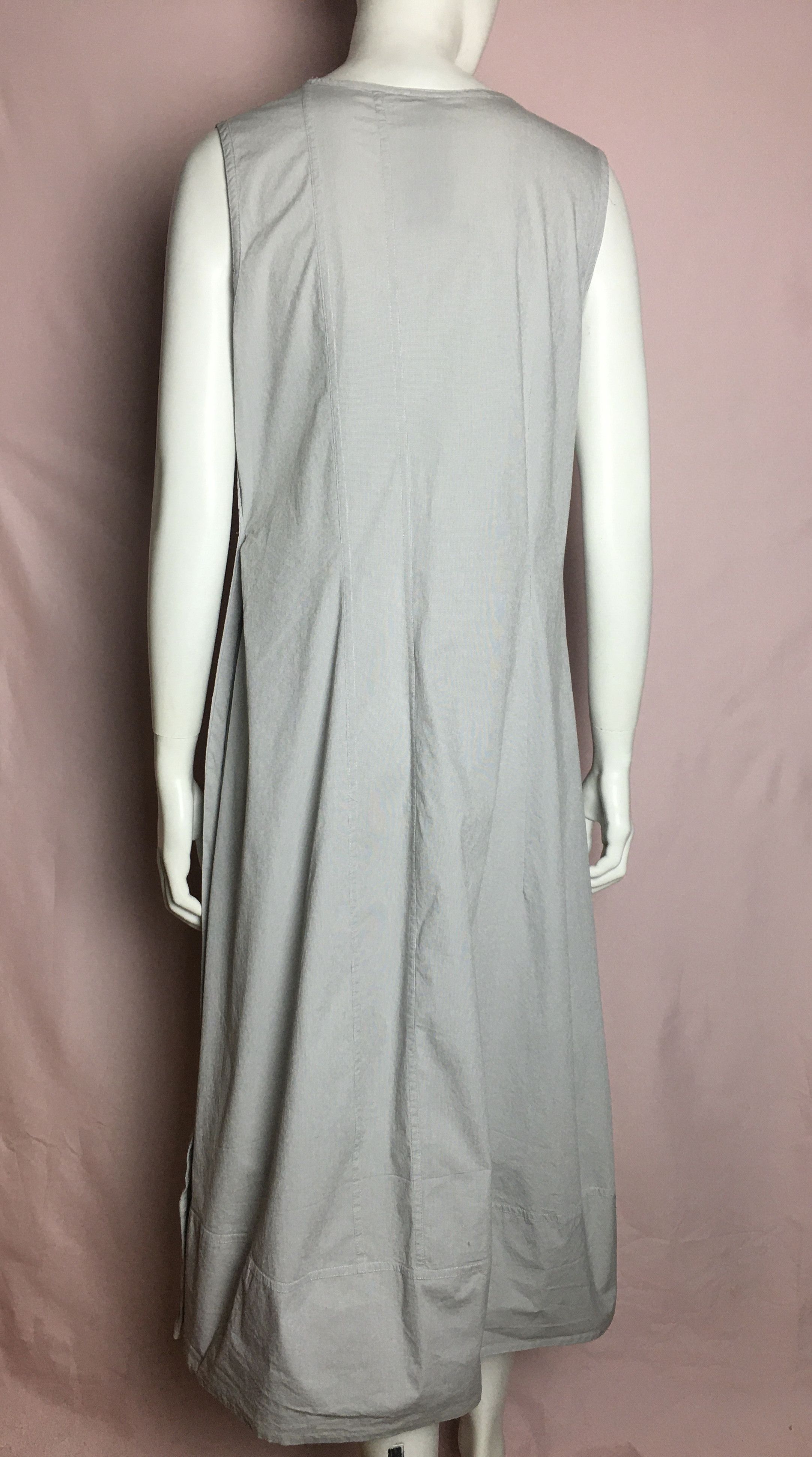 Rundholz Rundholdz Cotton Blend Grey Long Sleeves Dress Size L Size L / US 10 / IT 46 - 4 Thumbnail