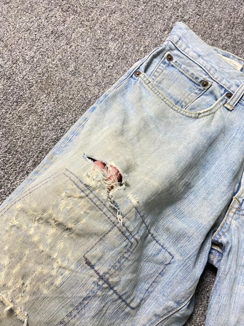Edwin Vintage Edwin 503 Distressed Ripped Short Jeans (181) Size US 33 - 7 Thumbnail