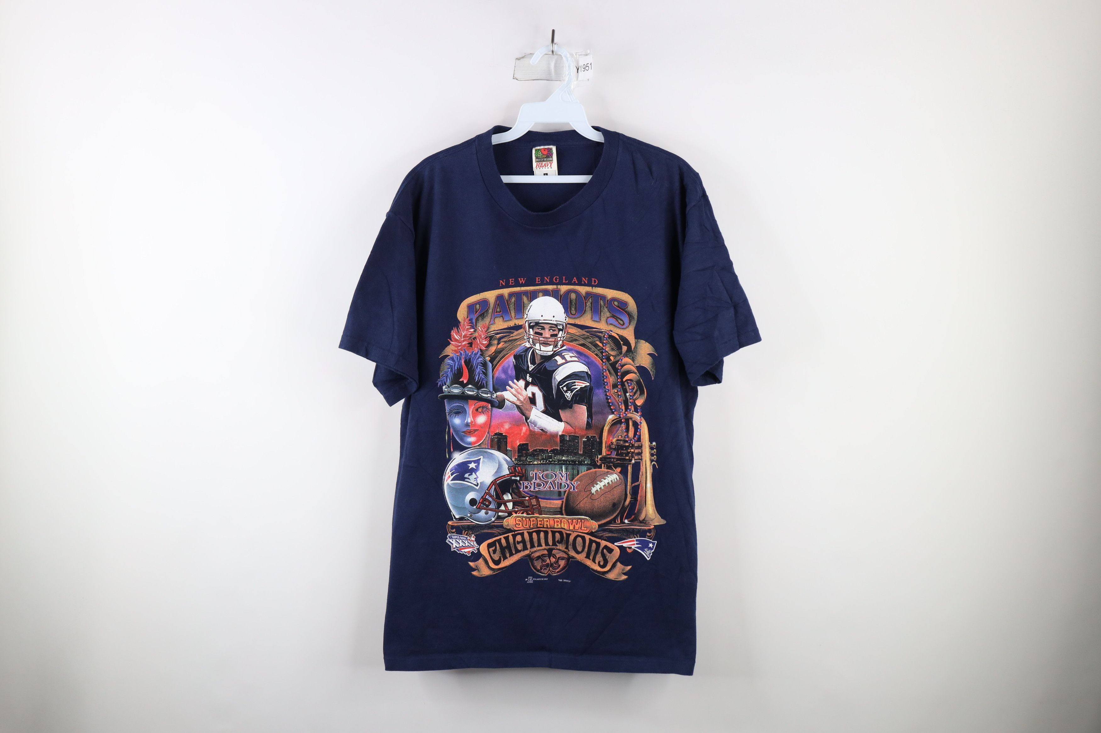 Vintage Y2K 2002 England Patriots Super Bowl XXXVI T-Shirt - Main Image