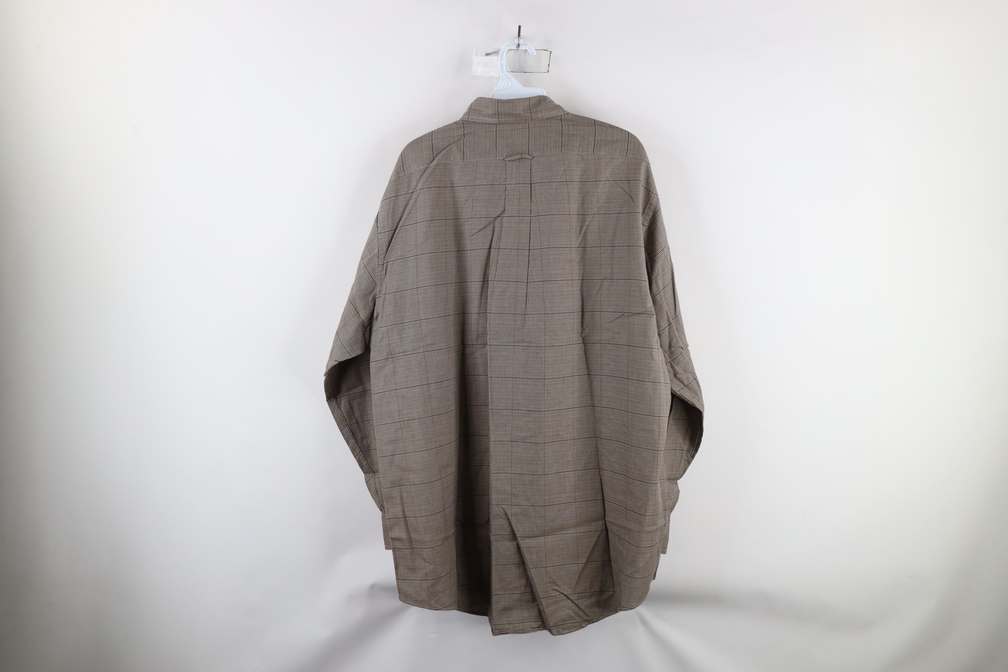 Lands' End × Vintage Vintage 90s Lands End Button Down Shirt Houndstooth Plaid Size US L / EU 52-54 / 3 - 7 Thumbnail