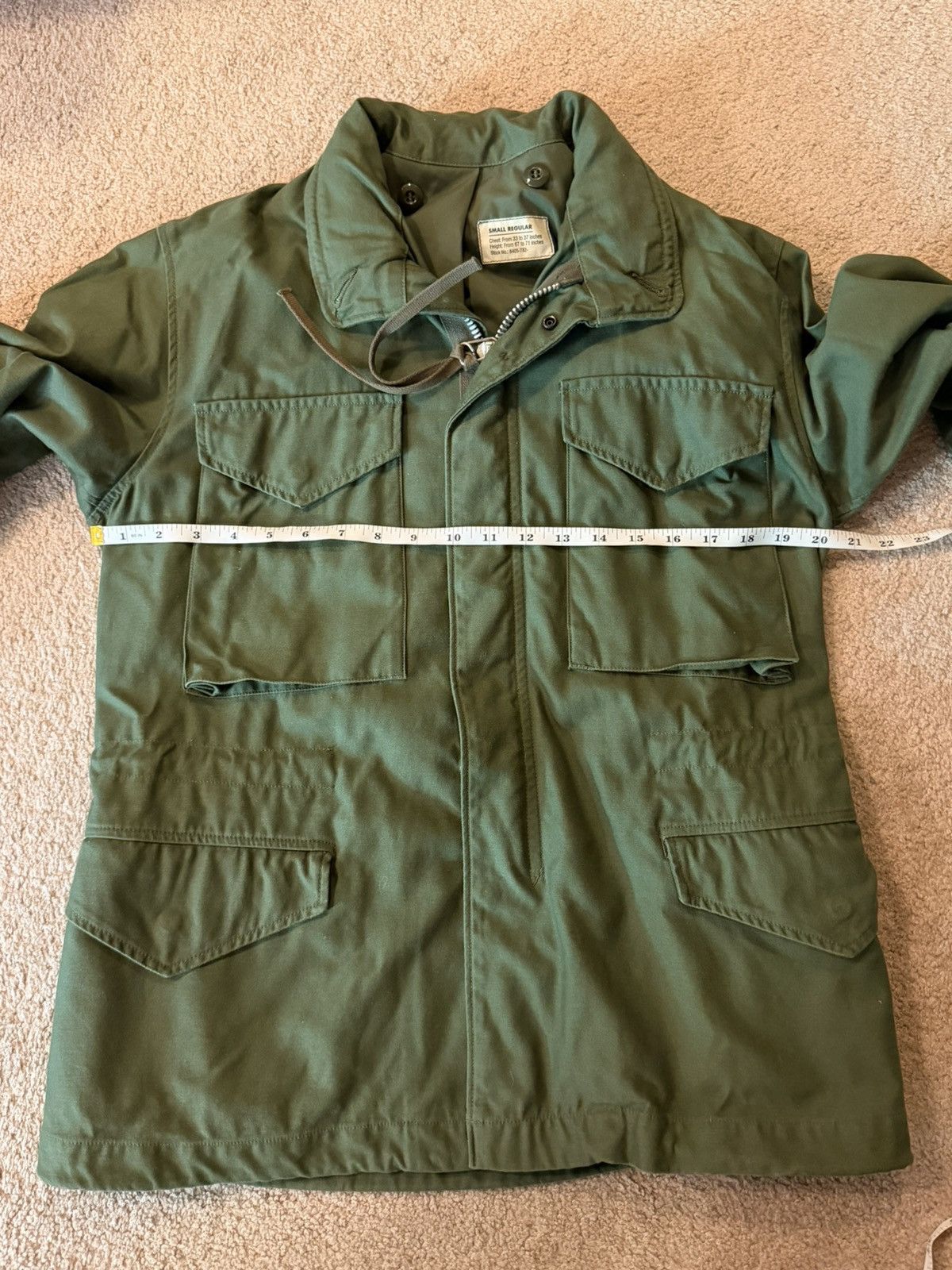 The Real McCoy's M-65 Field Jacket '1st Model' - Olive Green Size US S / EU 44-46 / 1 - 7 Thumbnail