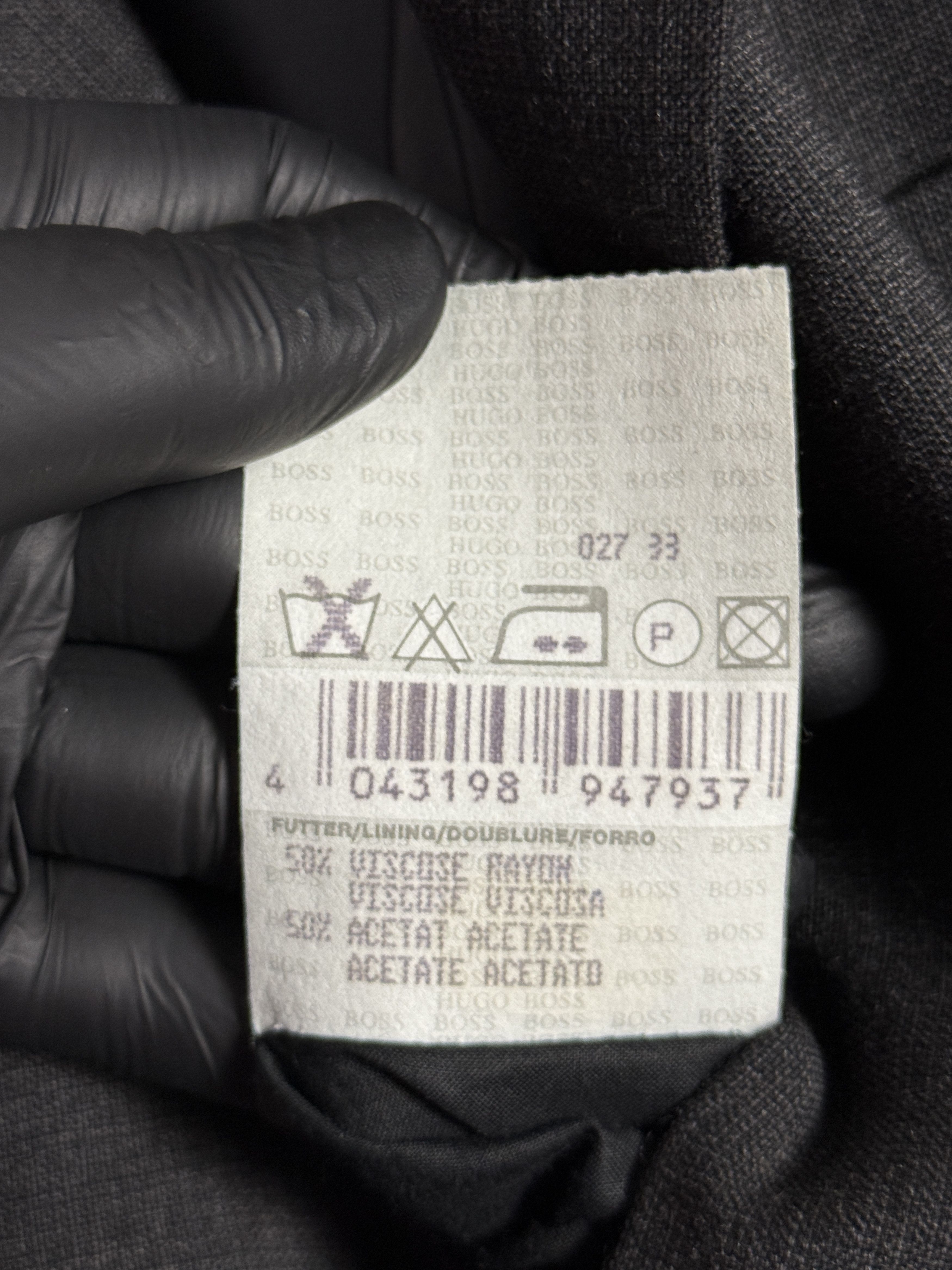 Hugo Boss Black Hugo Boss Virgin Wool blazer wool single-breasted old Size 50R - 7 Thumbnail