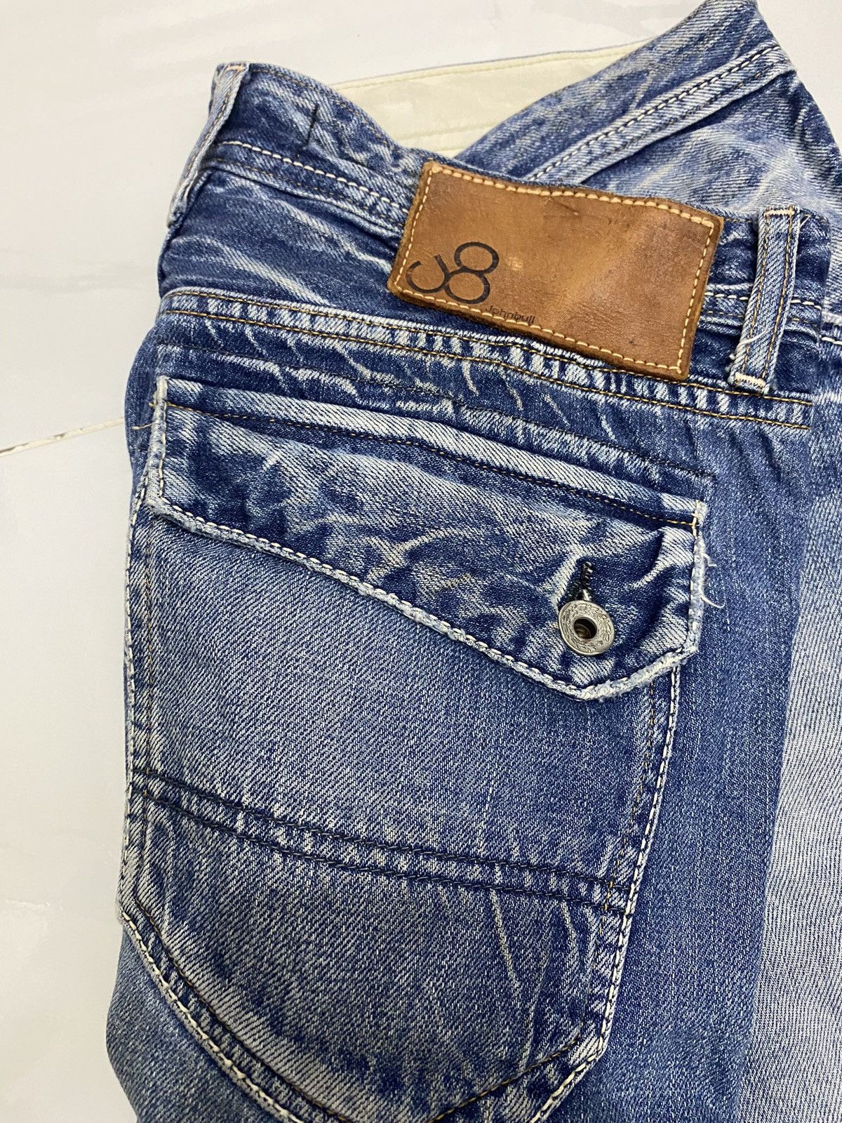Beauty Beast × Hysteric Glamour 🔥JOHN BULL DISTRESSED BAGGY DENIM JEANS Size US 34 / EU 50 - 8 Thumbnail