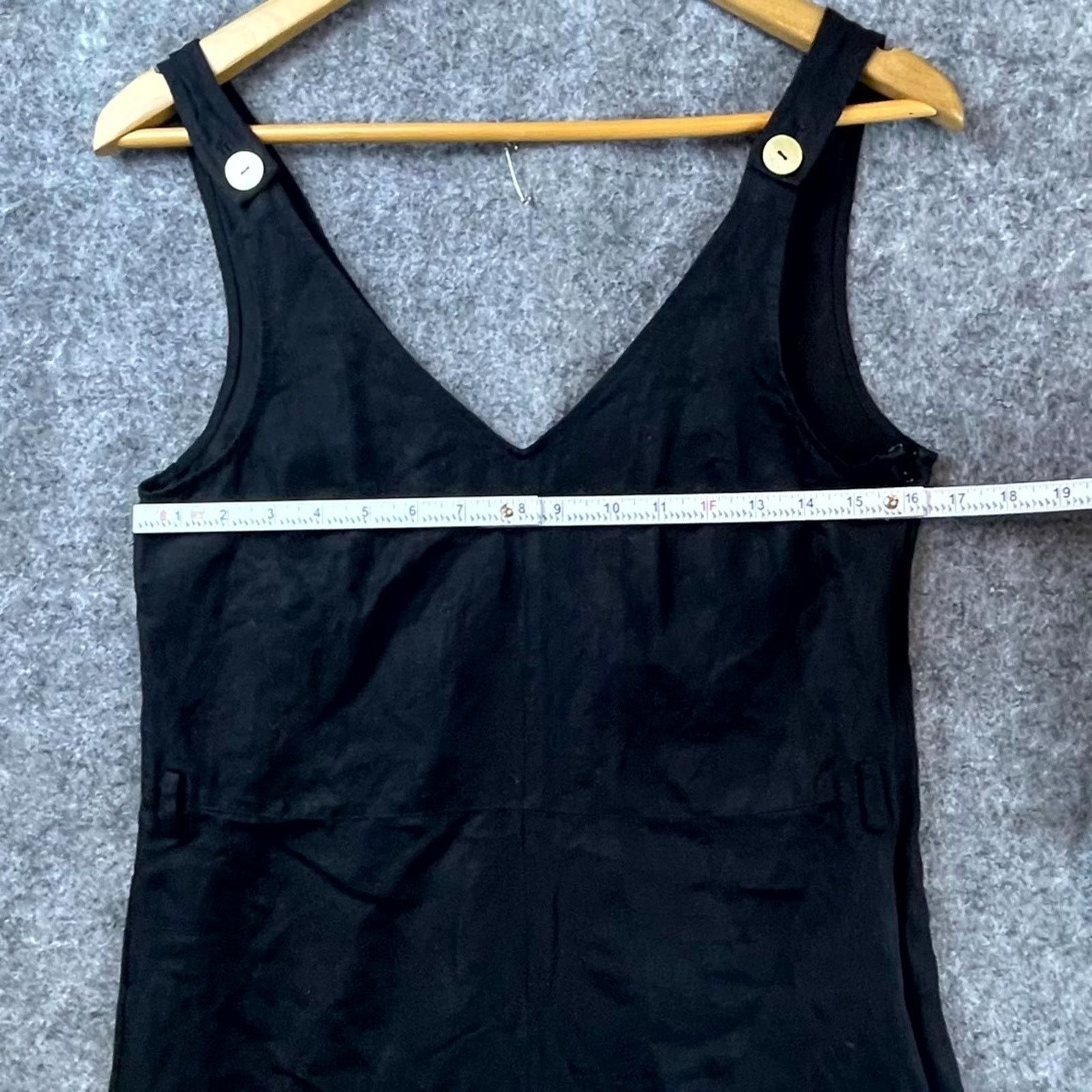 & Other Stories & Other Stories Romper Womens 4 Black Linen Blend Neutral Size 27" / US 4 / IT 40 - 4 Thumbnail