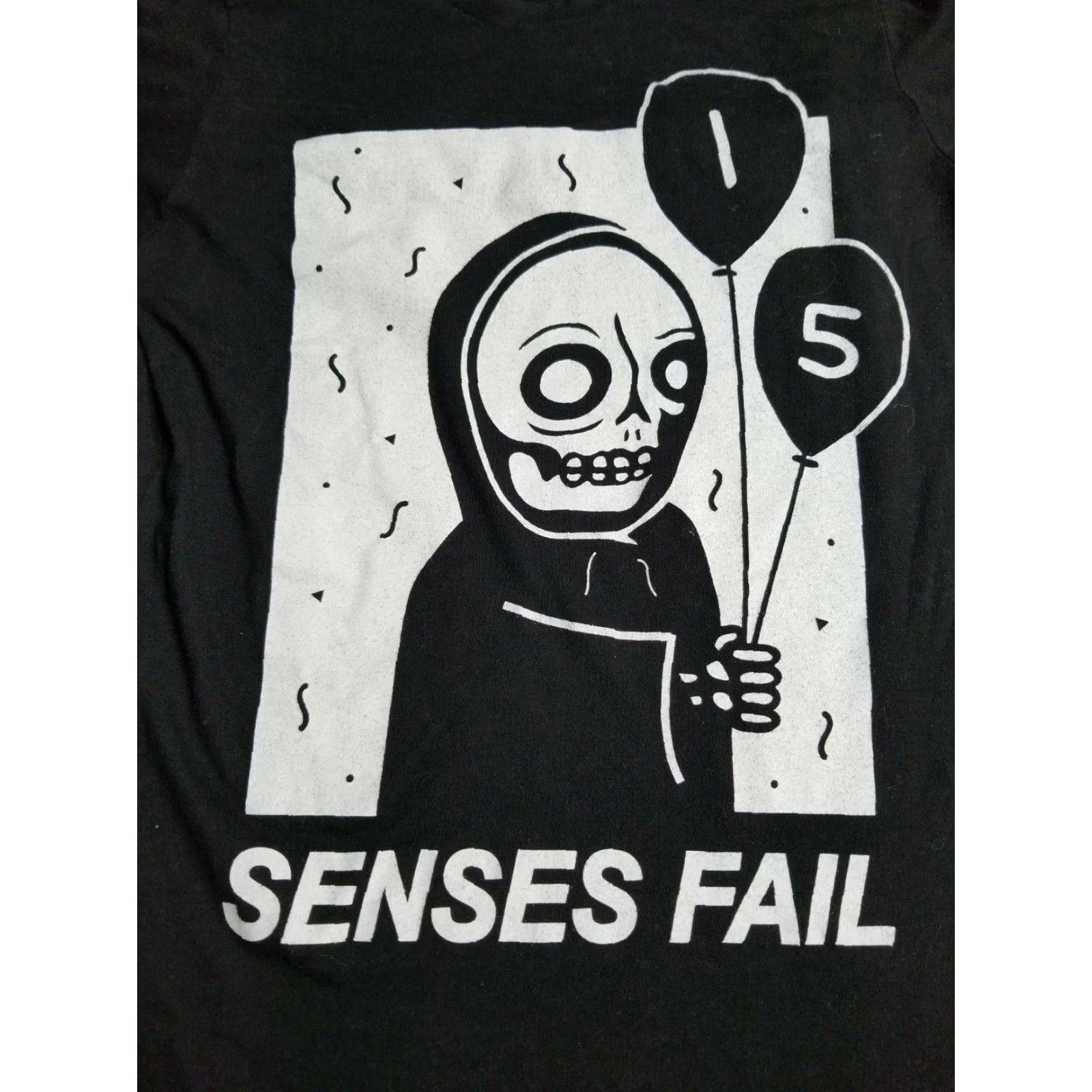 Quince Vintage Senses Fail T-Shirt Band Tour Quince Anos Short Sleeve Crew Neck Unisex Black Size S Size US S / EU 44-46 / 1 - 3 Thumbnail