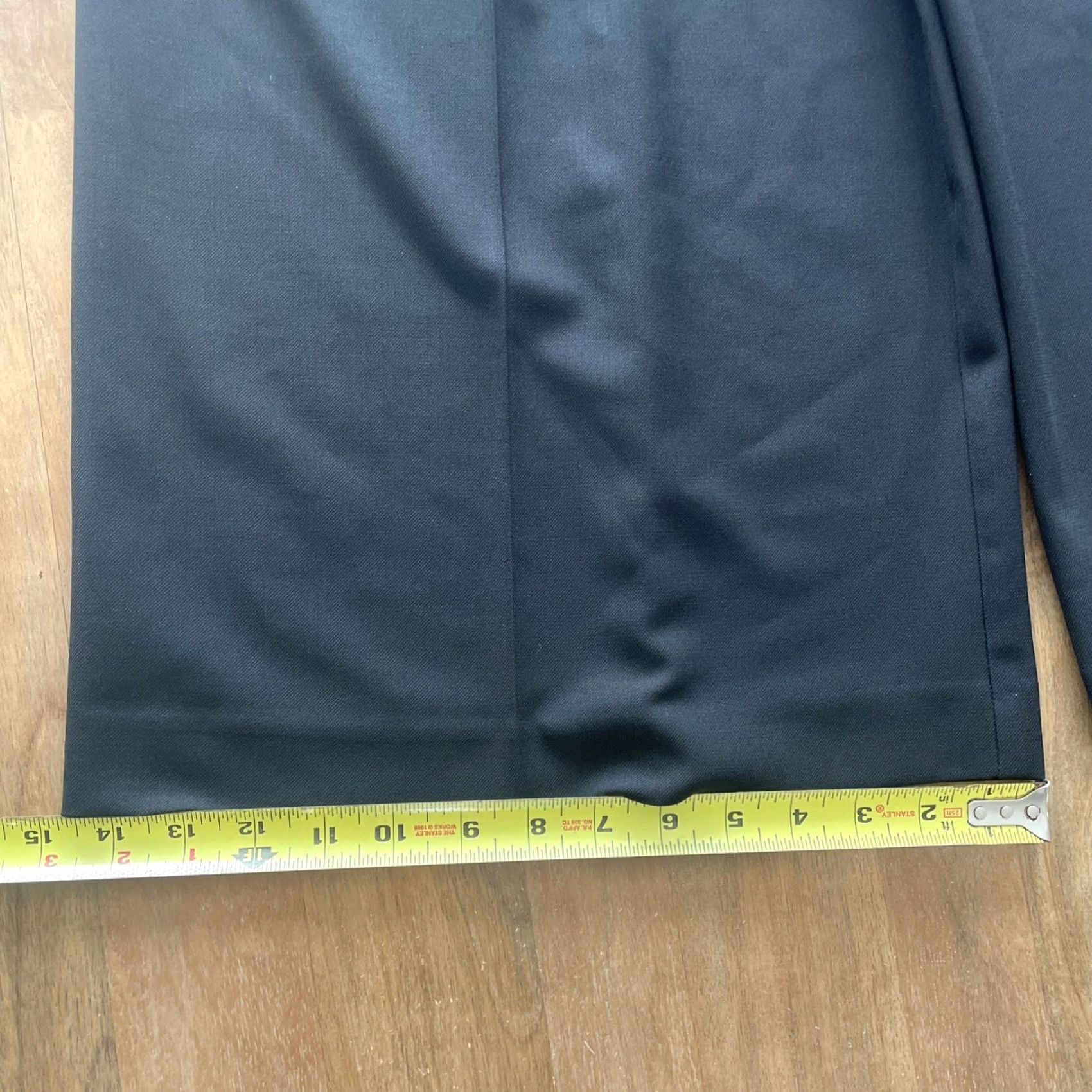 Madewell Madewell Pants Dress Wide-Leg High Rise Black Wool/Poly Blend Size 10 Women's Size 32" / US 10 / IT 46 - 7 Thumbnail