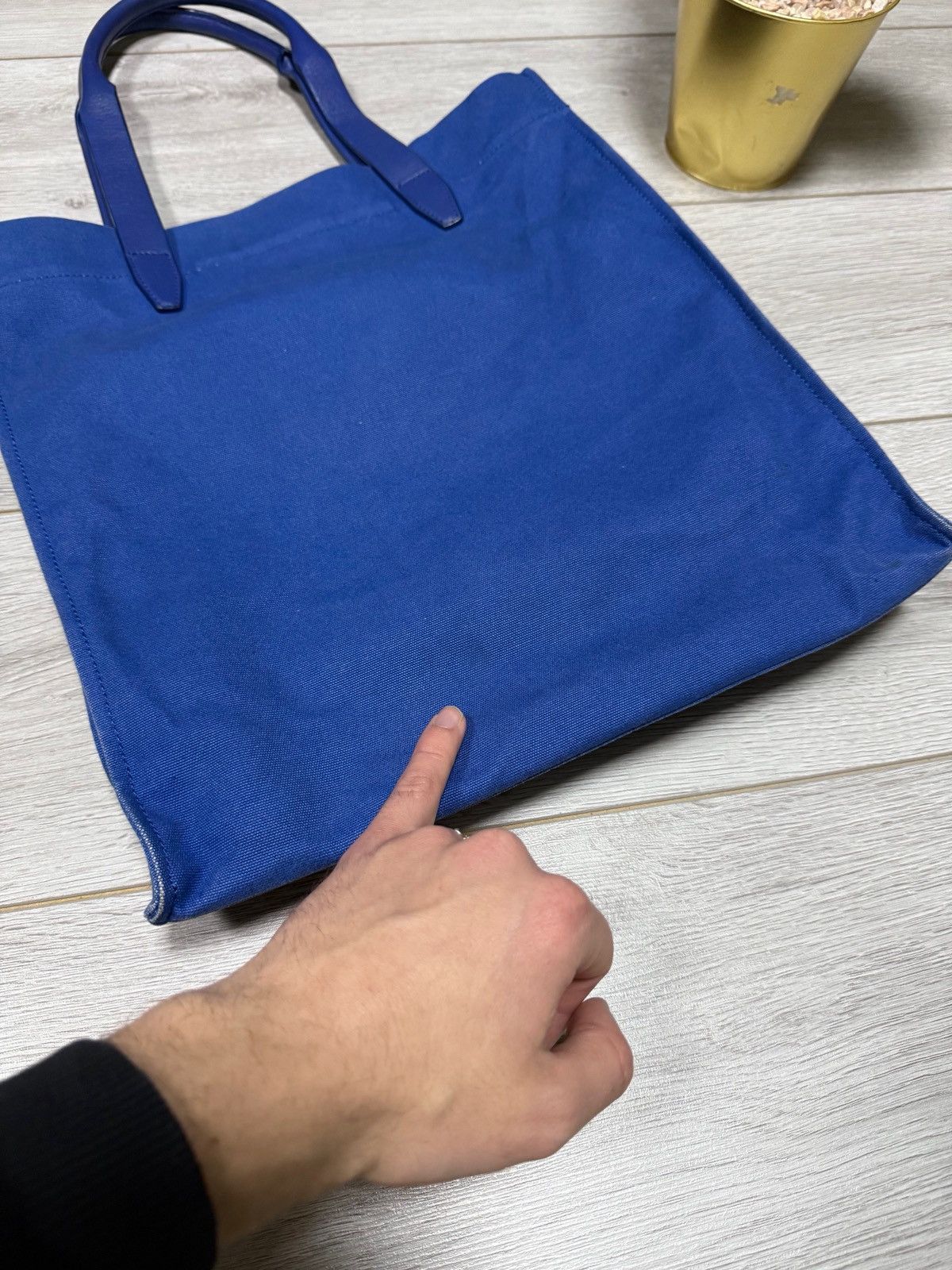 Alexander McQueen Alexander McQueen leather canvas big logo shopper Size ONE SIZE - 13 Thumbnail