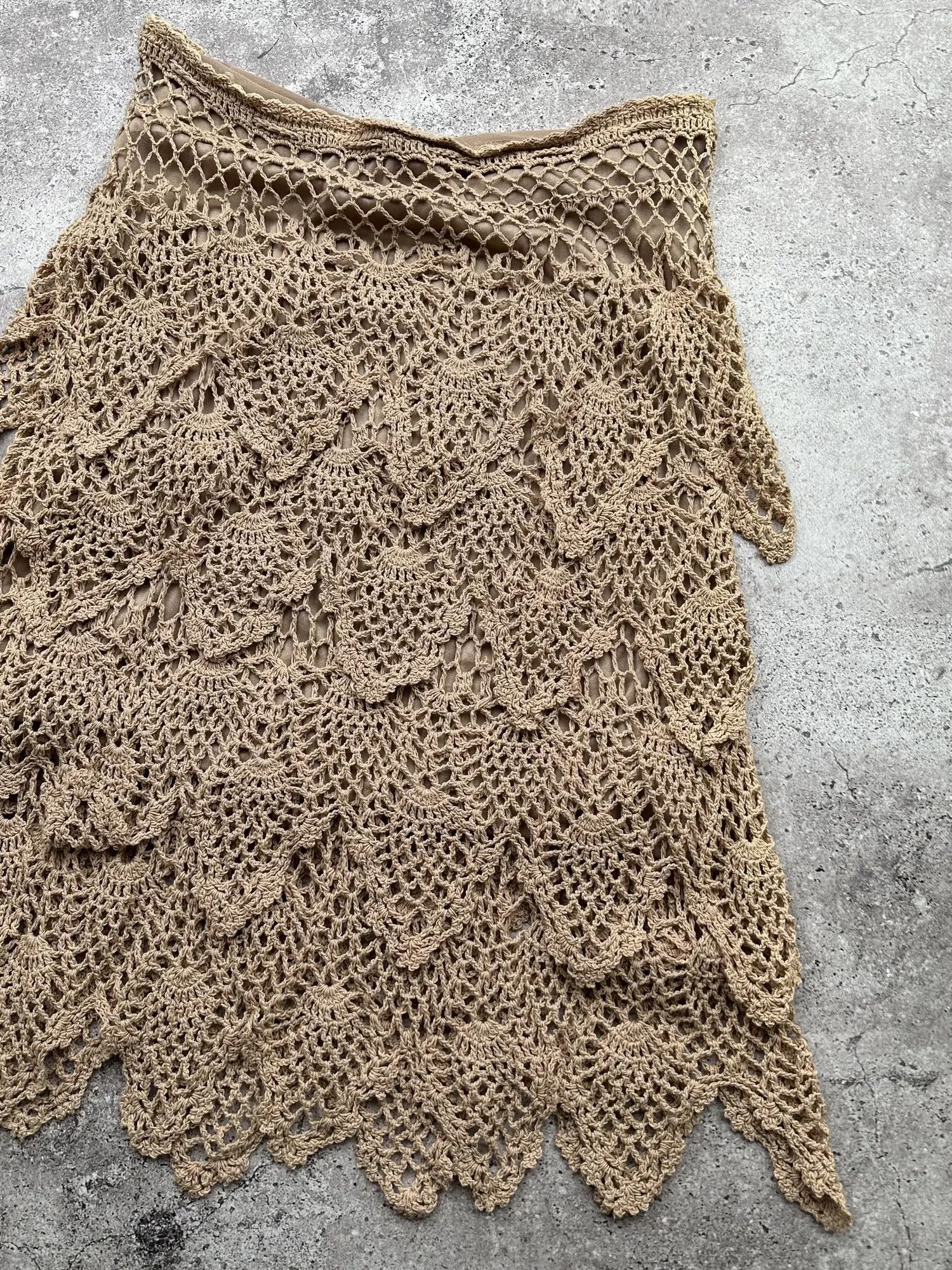 Vintage Vintage Knit Skirt C102(V160) Size 28" / US 6 / IT 42 - 7 Thumbnail