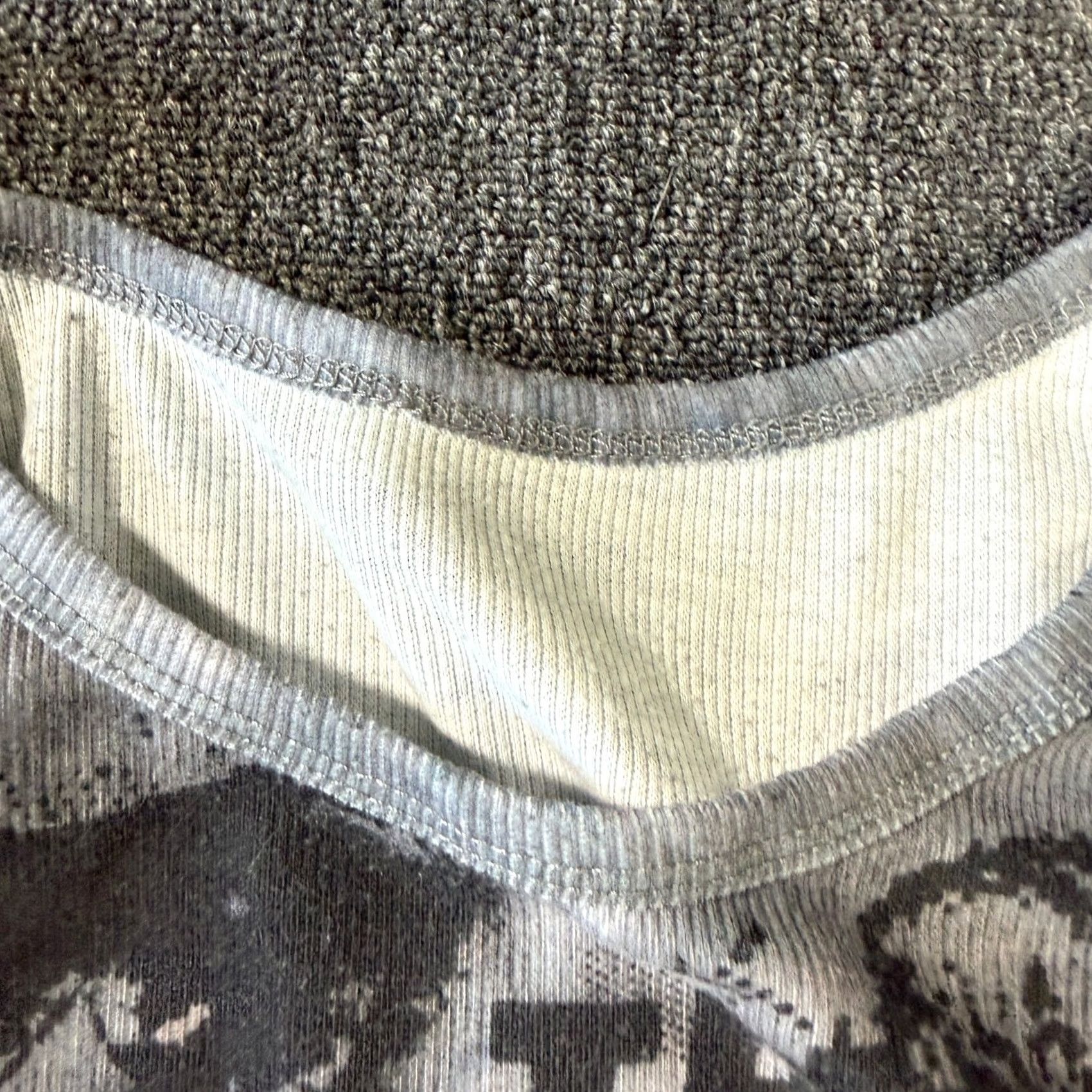 Vintage VINTAGE Tank Top M Gray Black Tie-Dye Sleeveless Grunge Punk Cropped Ribbed Y2k Women Size M / US 6-8 / IT 42-44 - 3 Thumbnail