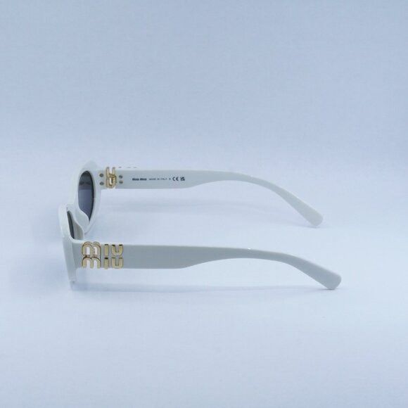 Miu Miu 🕶️ New Miu Miu MU06ZS 1425S0 Sunglasses - White Ivory Frame Size ONE SIZE - 7 Thumbnail