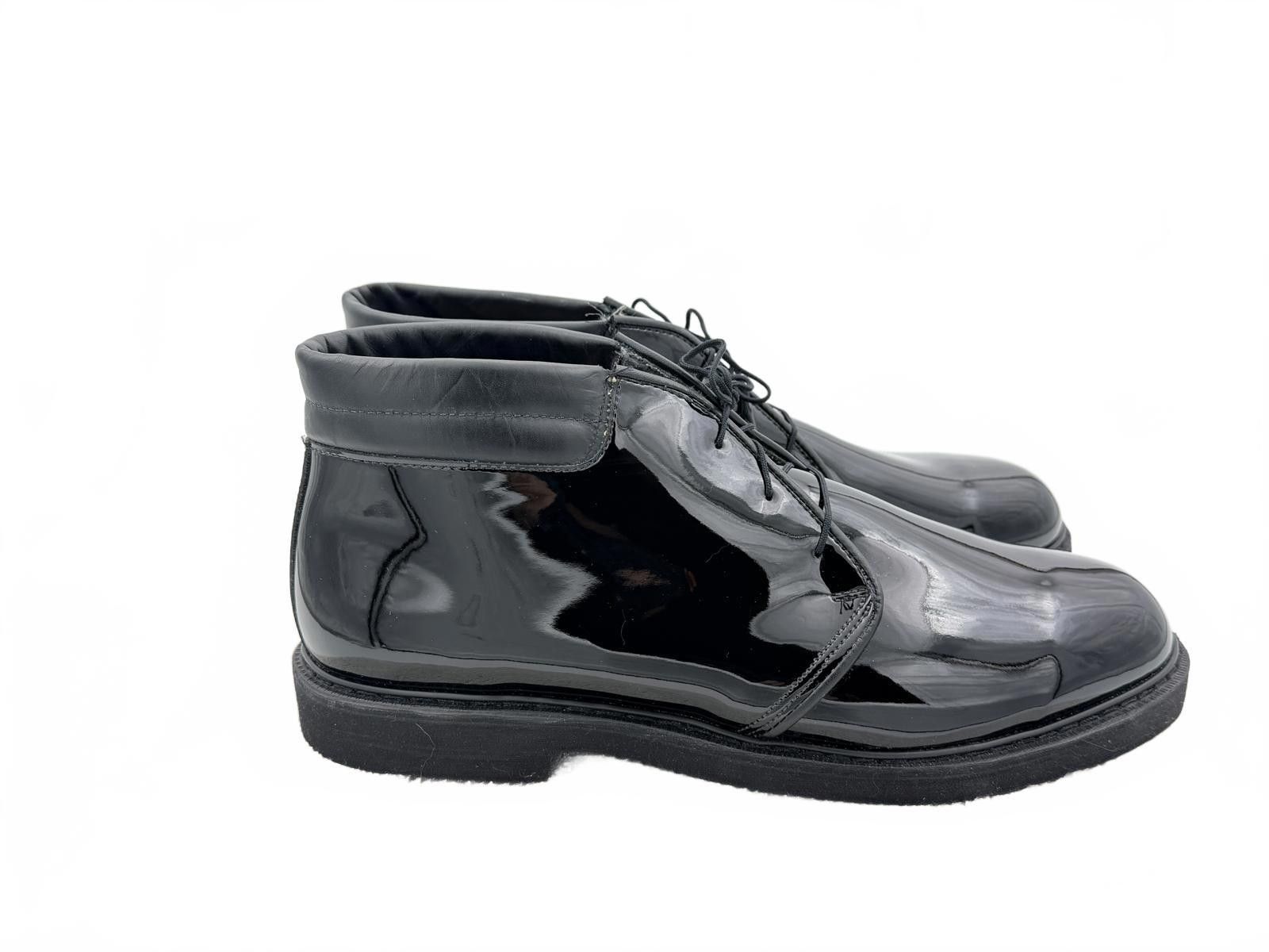Bates Hats Bates Corfam Patent Leather Chukka Boots Size 12 3E E00053 Size US 12 / EU 45 - 1 Thumbnail
