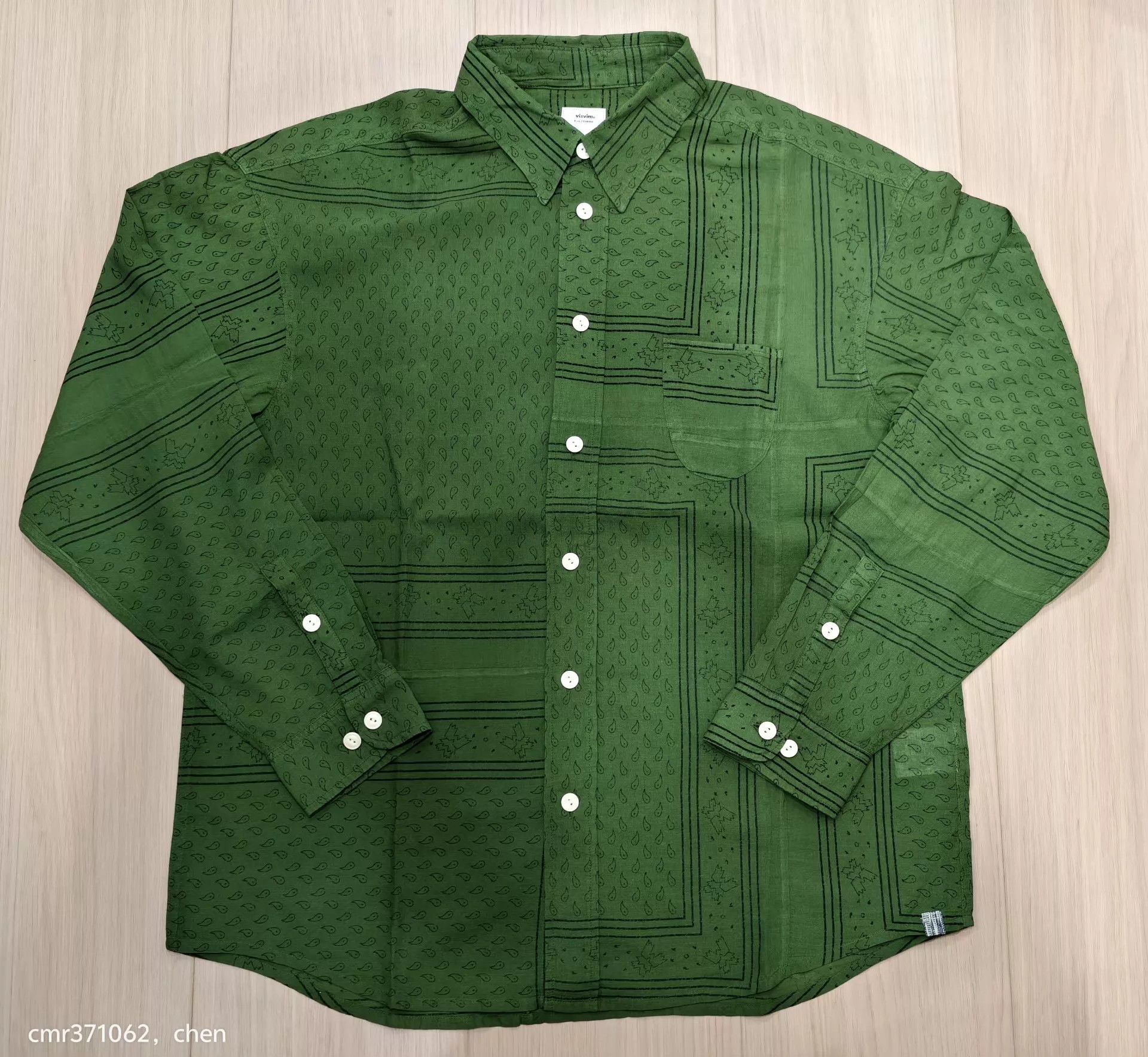 Visvim VISVIM 20AW LUMBER L/S BANDANA P.W. ND Green Size 2 Size US M / EU 48-50 / 2 - 1 Thumbnail