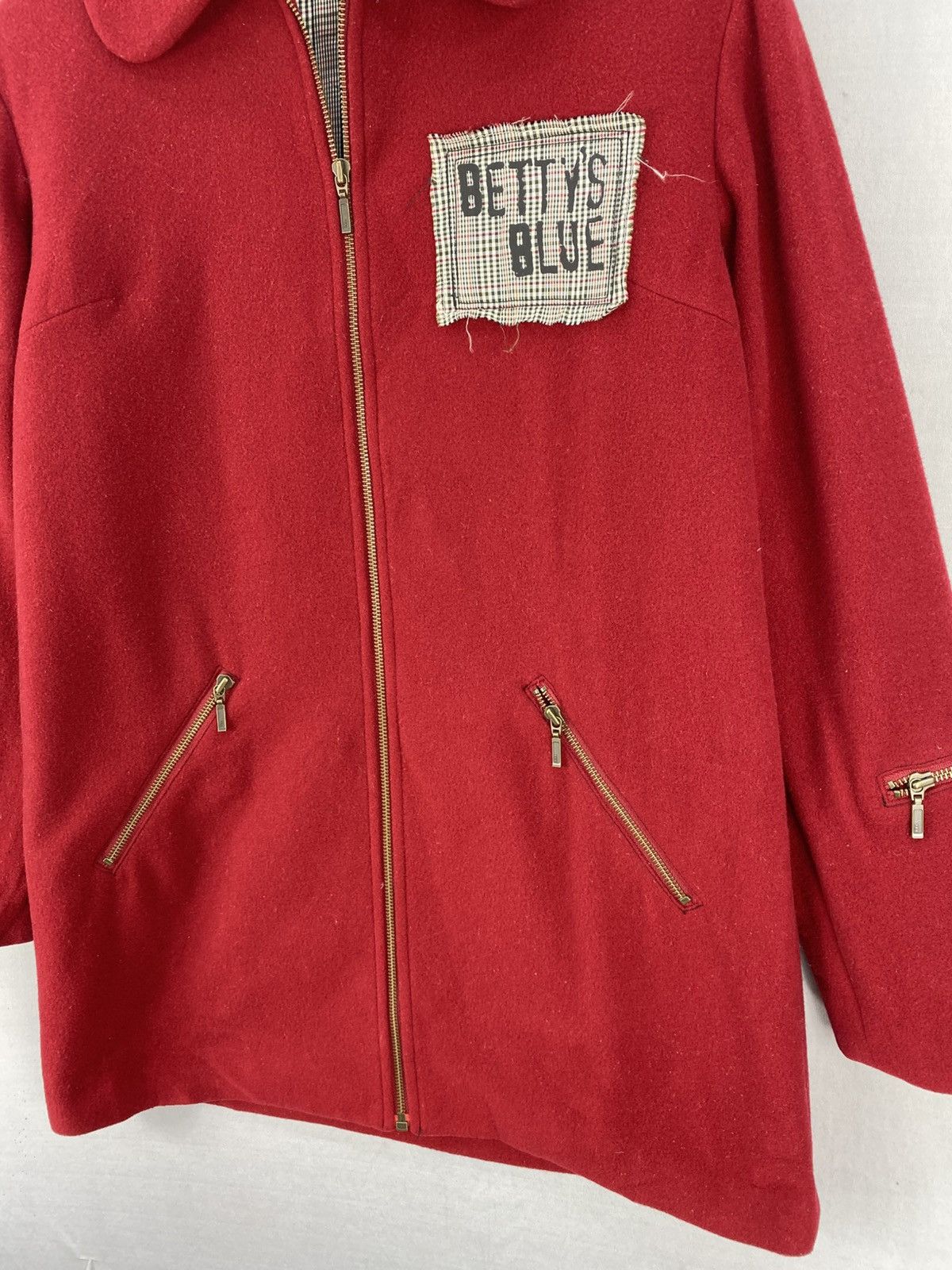 Japanese Brand Vintage Betty’s Blue Shinji Abe Wool Down Jacket Size US M / EU 48-50 / 2 - 3 Thumbnail