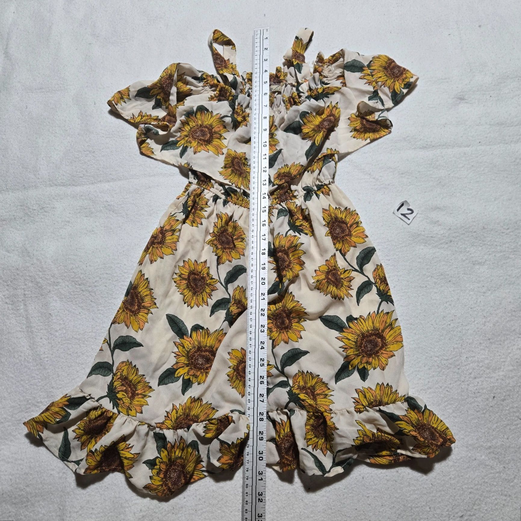 Sunflower Liberty Love Sundress Women S Small Sleeveless White Floral Sunflower Casual Party/Cocktail Dress Size S / US 4 / IT 40 - 5 Thumbnail