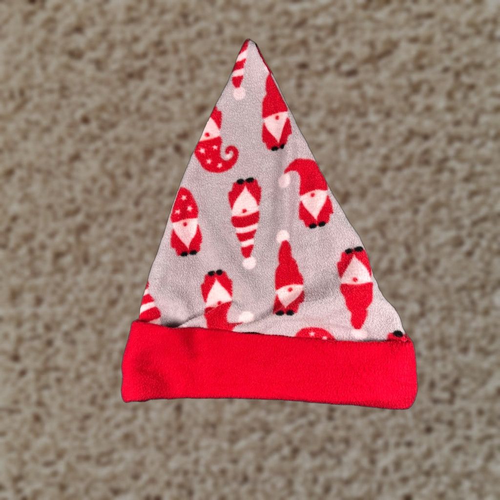 Vintage Kensie Santa Claus Hat Beanie Adult One Size Gray Red Knit Polyester Blend Mens Holiday Christmas Autumn Winter Hats Size ONE SIZE - 1 Thumbnail