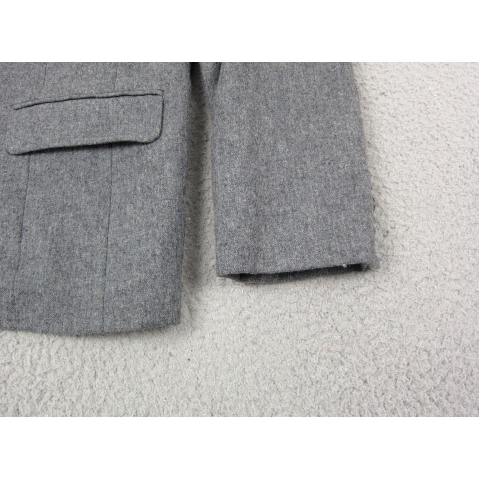 Pendleton VINTAGE Pendleton Jacket Womens 12 Gray True Size Wool 60s Ladies Blazer Size XL / US 12-14 / IT 48-50 - 4 Thumbnail