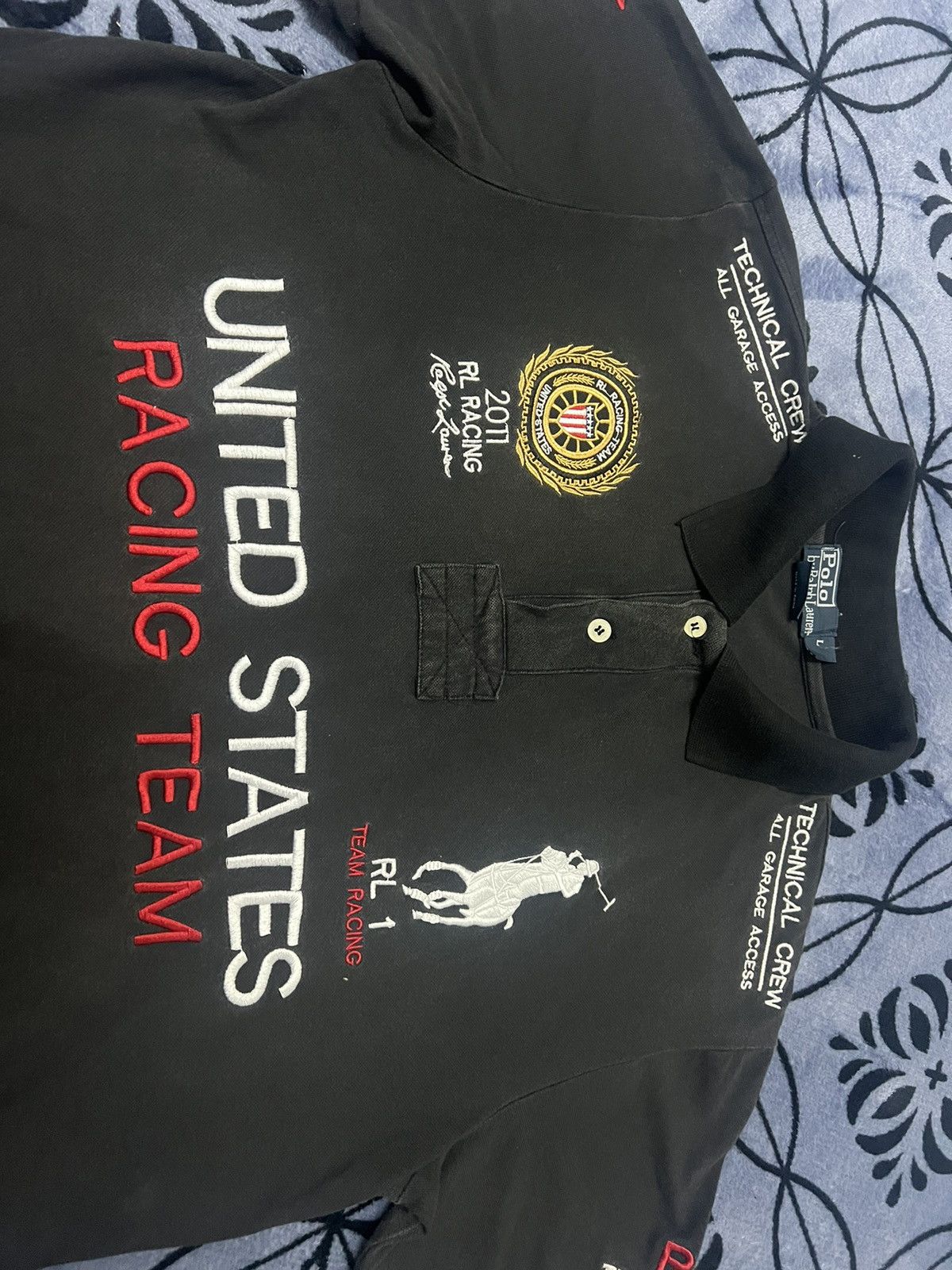 Polo Ralph Lauren × Vintage POLO by Ralph Lauren - United State Racing Team Size US L / EU 52-54 / 3 - 6 Thumbnail