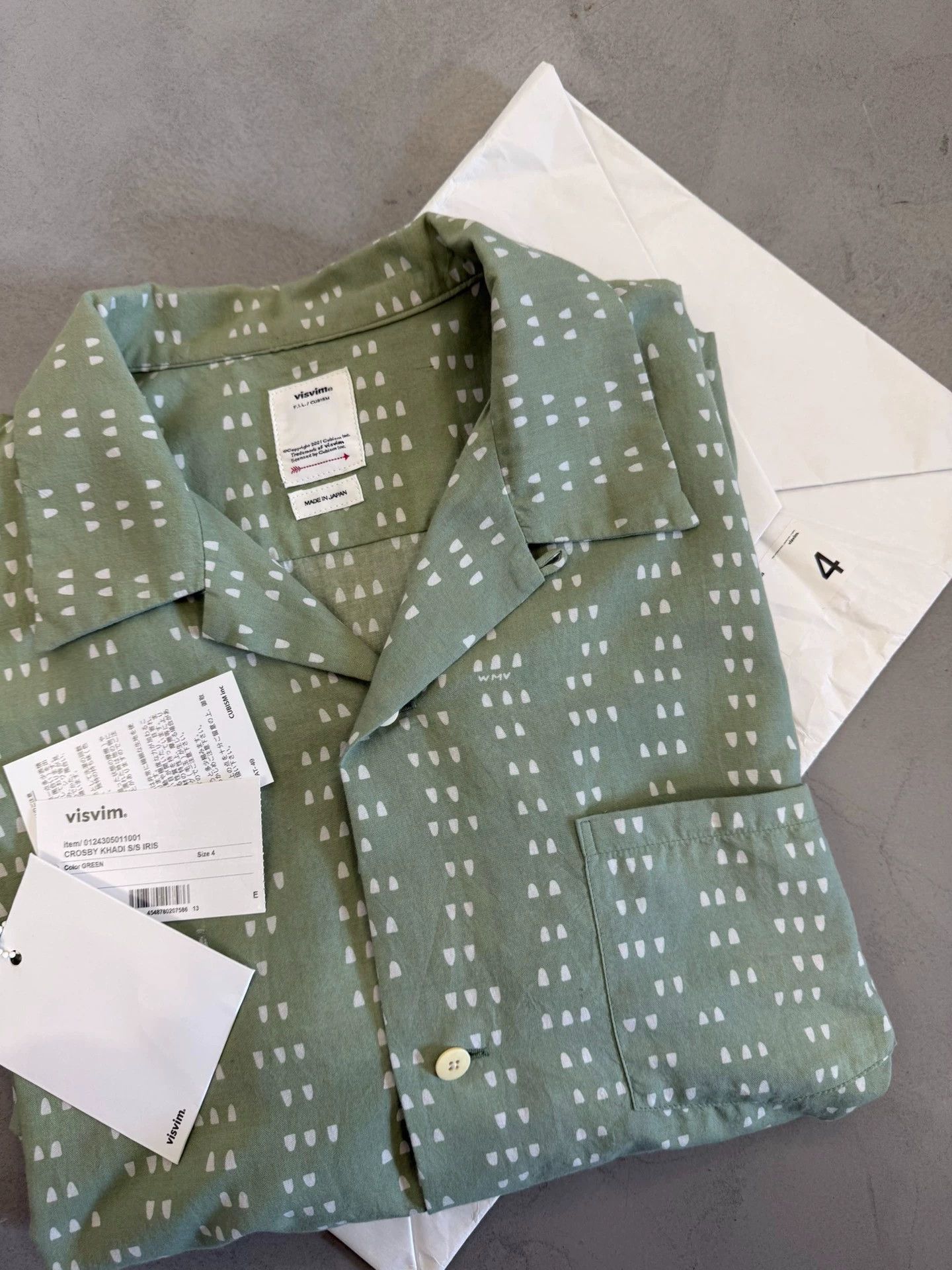 Visvim visvim 24AW CROSBY KHADI S/S IRIS Hidden Green shirt 4 Size US XL / EU 56 / 4 - 1 Thumbnail