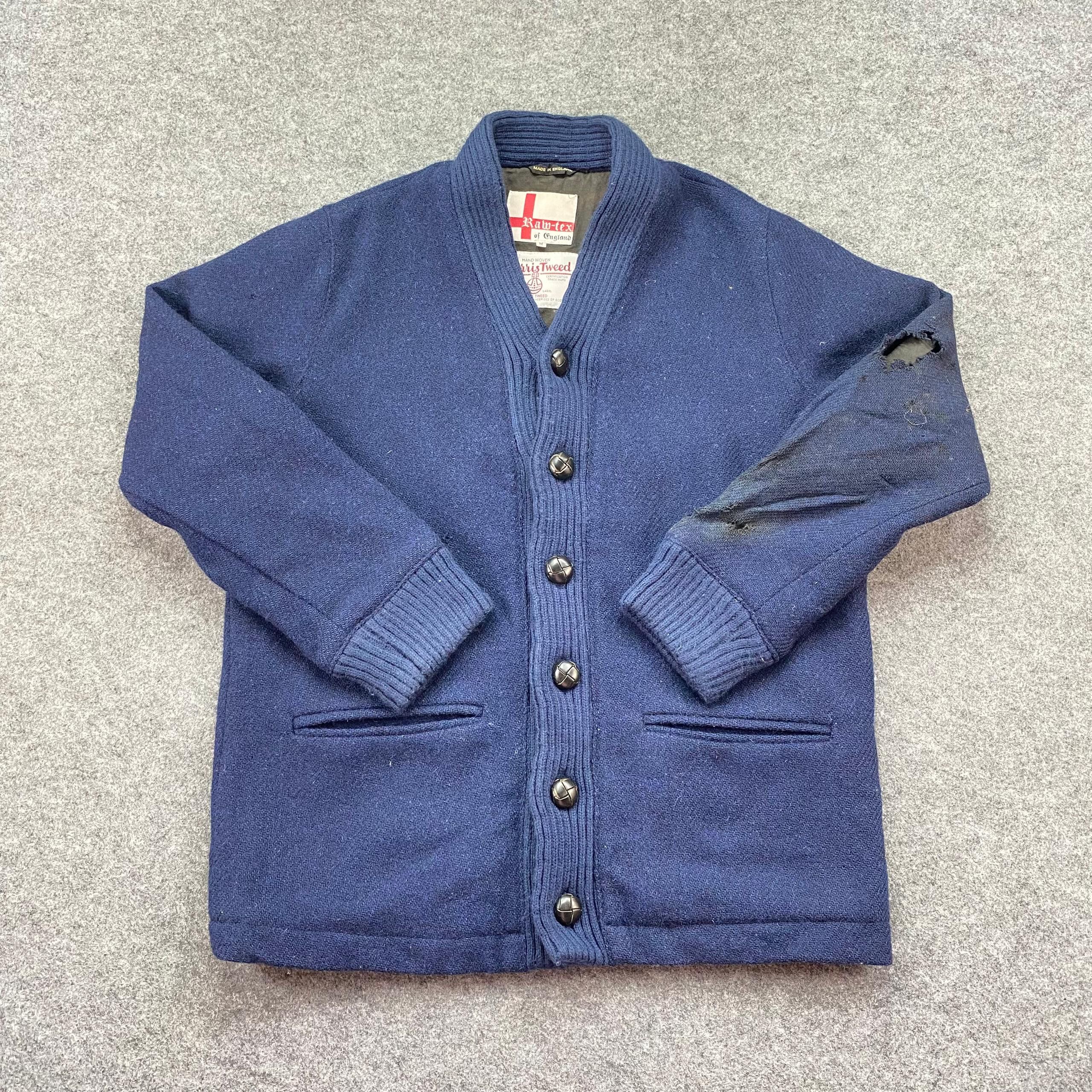 Harris Tweed Vintage Harris Tweed Raw Tex Of England Cardigan Size US M / EU 48-50 / 2 - 1 Thumbnail