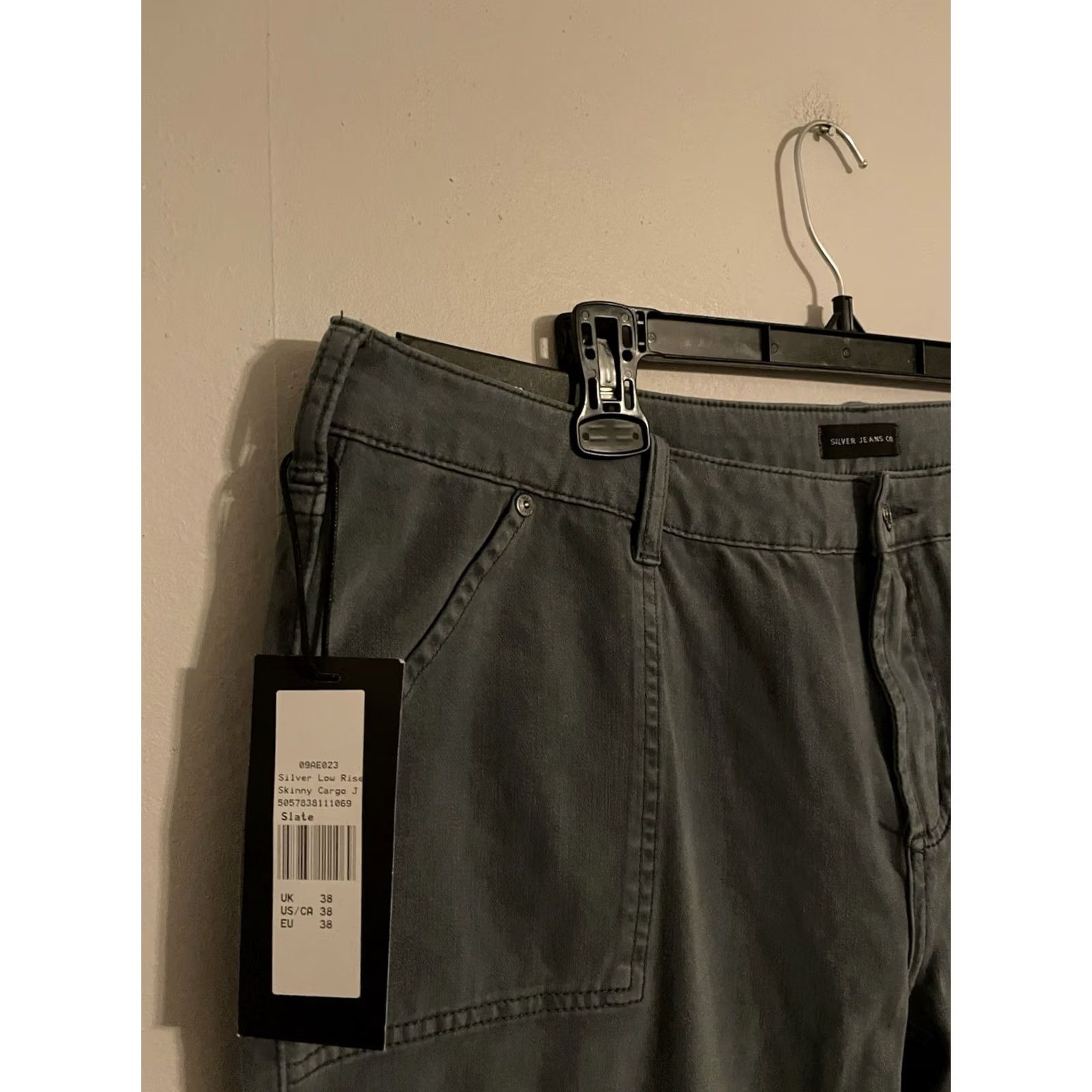Silver Jeans Co. Silver Jeans Co Skinny Cargo Pants Men's 38 Slate Gray 39x37 Size US 38 / EU 54 - 3 Thumbnail