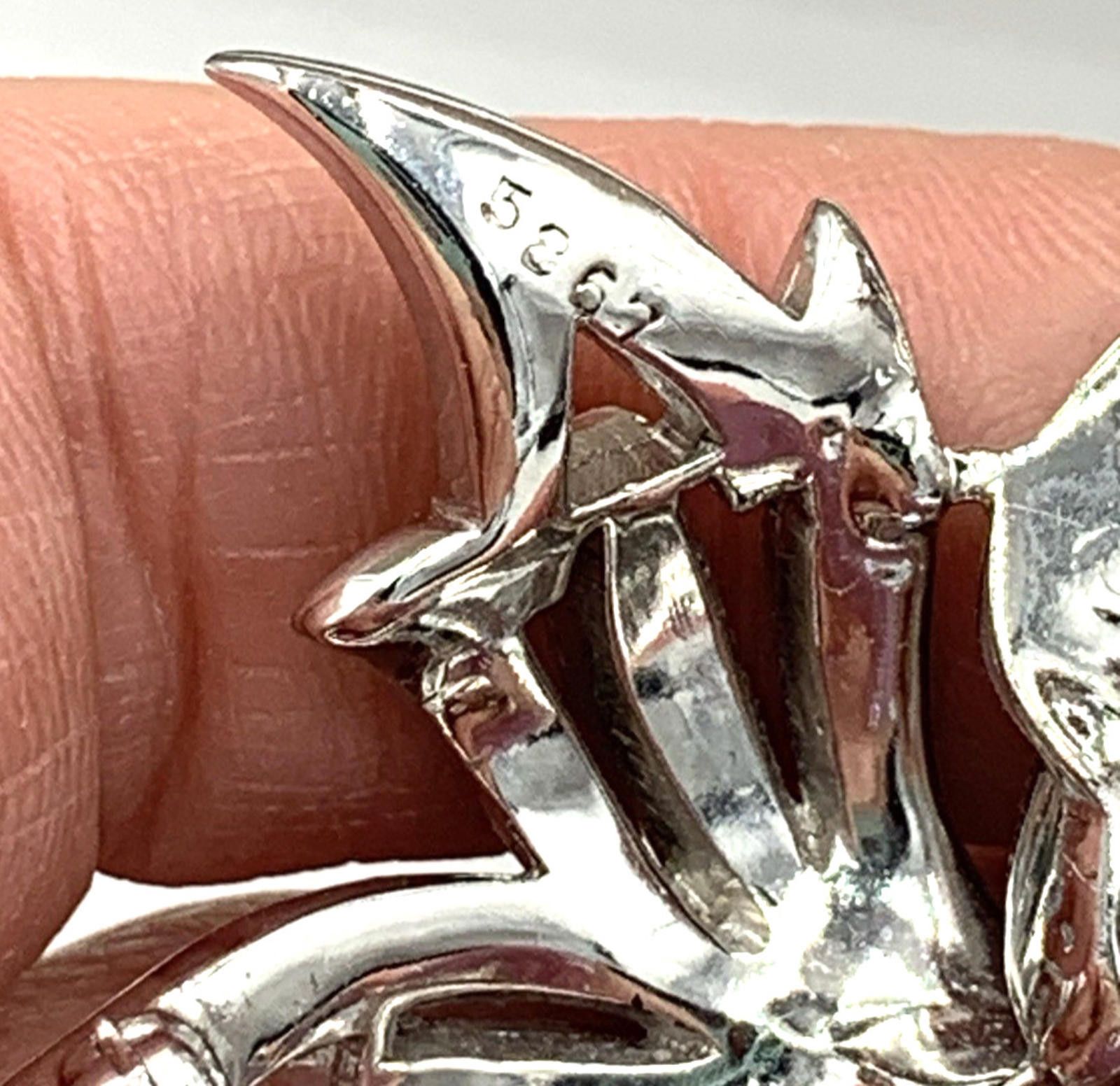 Other Marcel Boucher Rhodium Plated Clear Rhinestone Leaf Brooch Size ONE SIZE - 5 Thumbnail