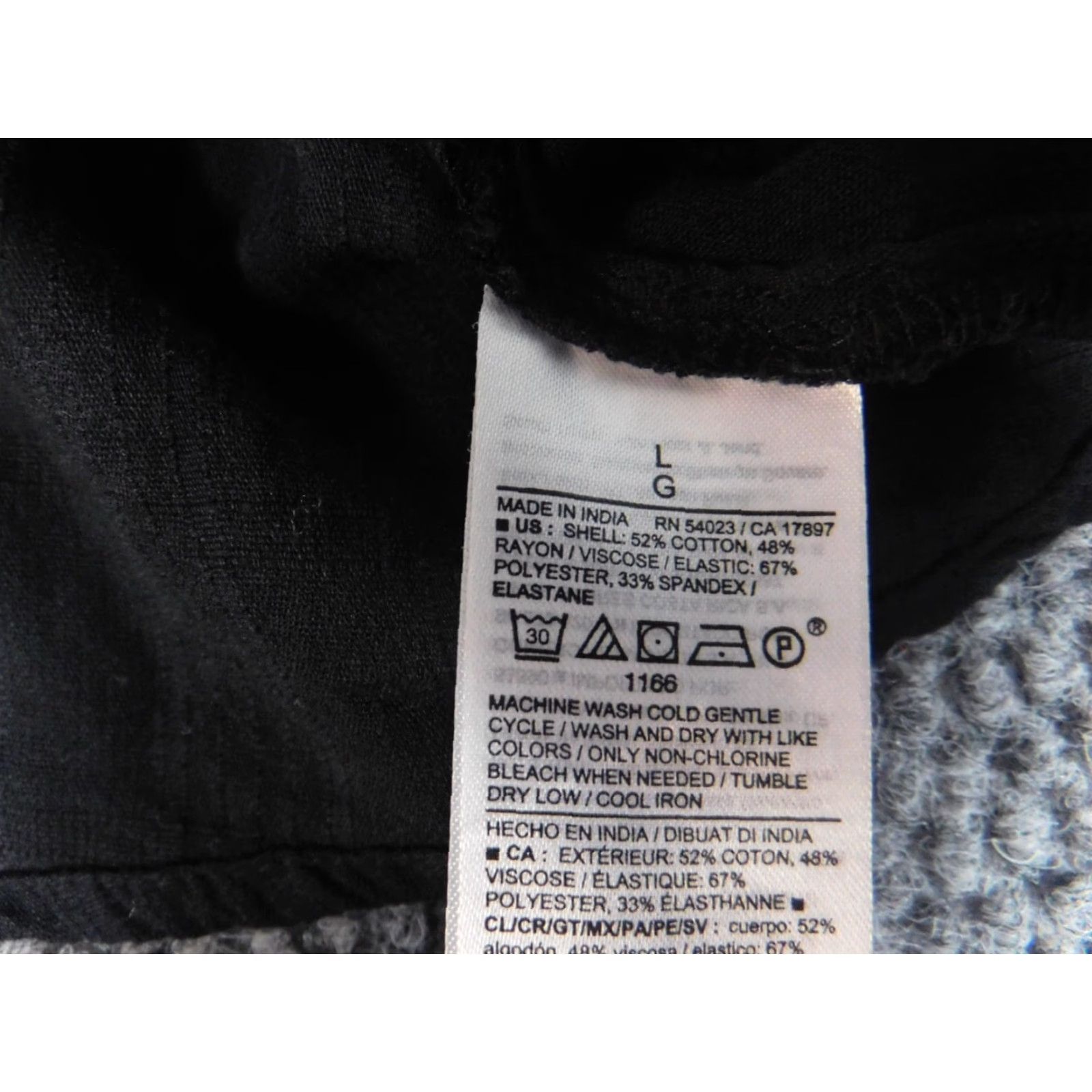 Old Navy Old Navy Blouse L Black Womens Casual Cotton Collared Pullover Stretch Shirt Regular Size L / US 10 / IT 46 - 7 Thumbnail