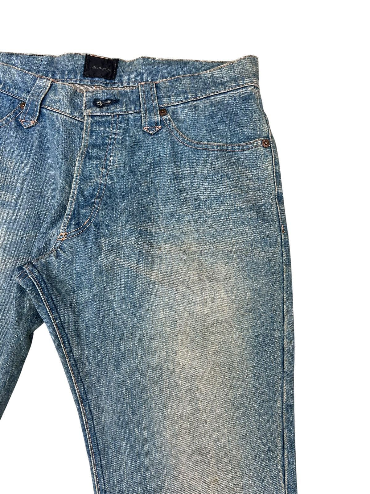If Six Was Nine Dirty Mud Denim Vintage Acoustic Japan Flare Jeans Size US 31 - 11 Thumbnail