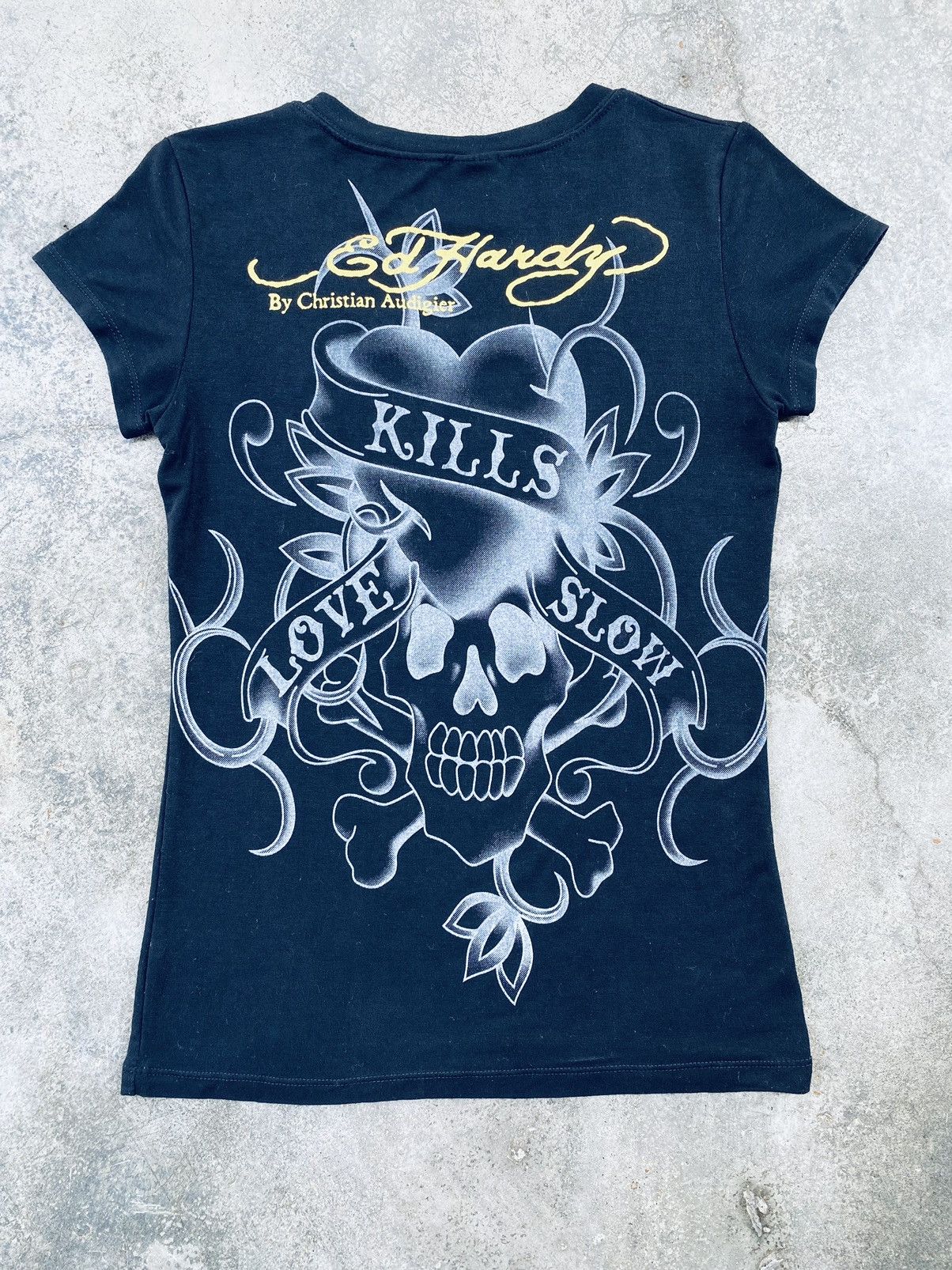 Christian Audigier Vintage Ed Hardy By Christian Audigier Tattoo Tees Size XS / US 0-2 / IT 36-38 - 2 Thumbnail