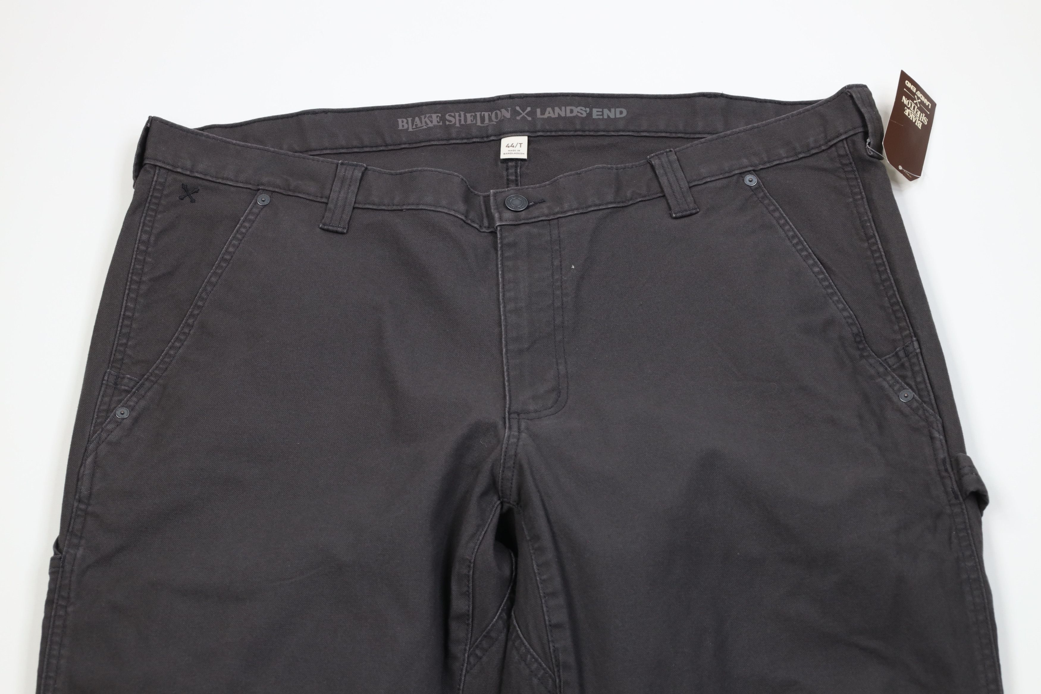 Lands' End New Lands End x Blake Shelton Wide Leg Dungaree Pants Gray Size US 34 / EU 50 - 2 Thumbnail