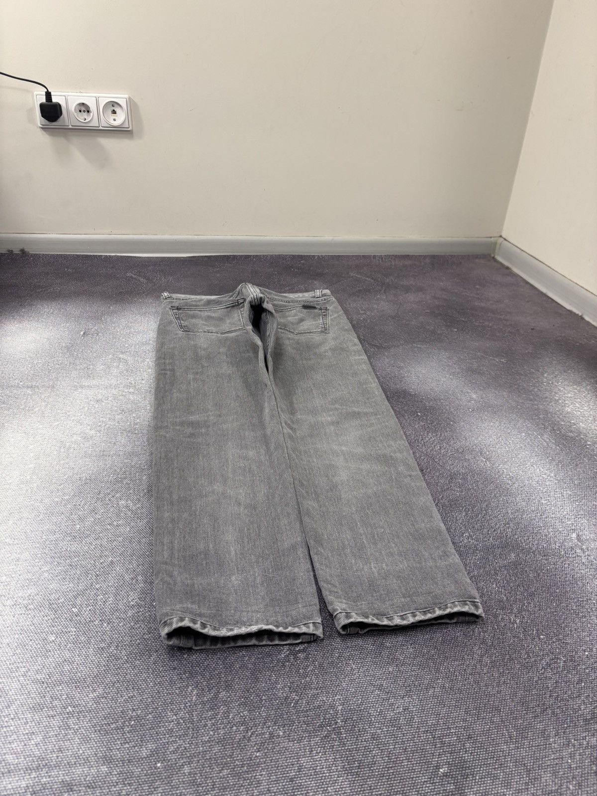 Carhartt Carhartt WIP Vicious Men’s Slim Straight Grey Pants Jeans Size US 31 - 12 Thumbnail