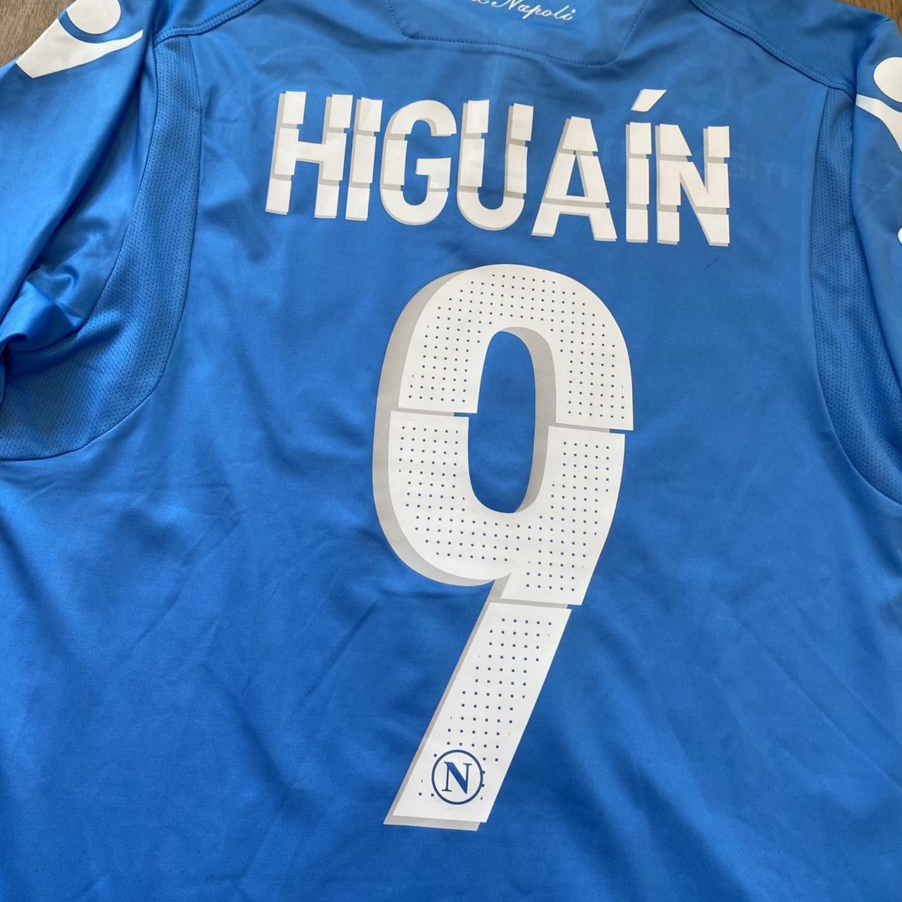 Macron 2014-15 *9 Higuain Napoli Macron Home Football Shirt Size US M / EU 48-50 / 2 - 3 Thumbnail