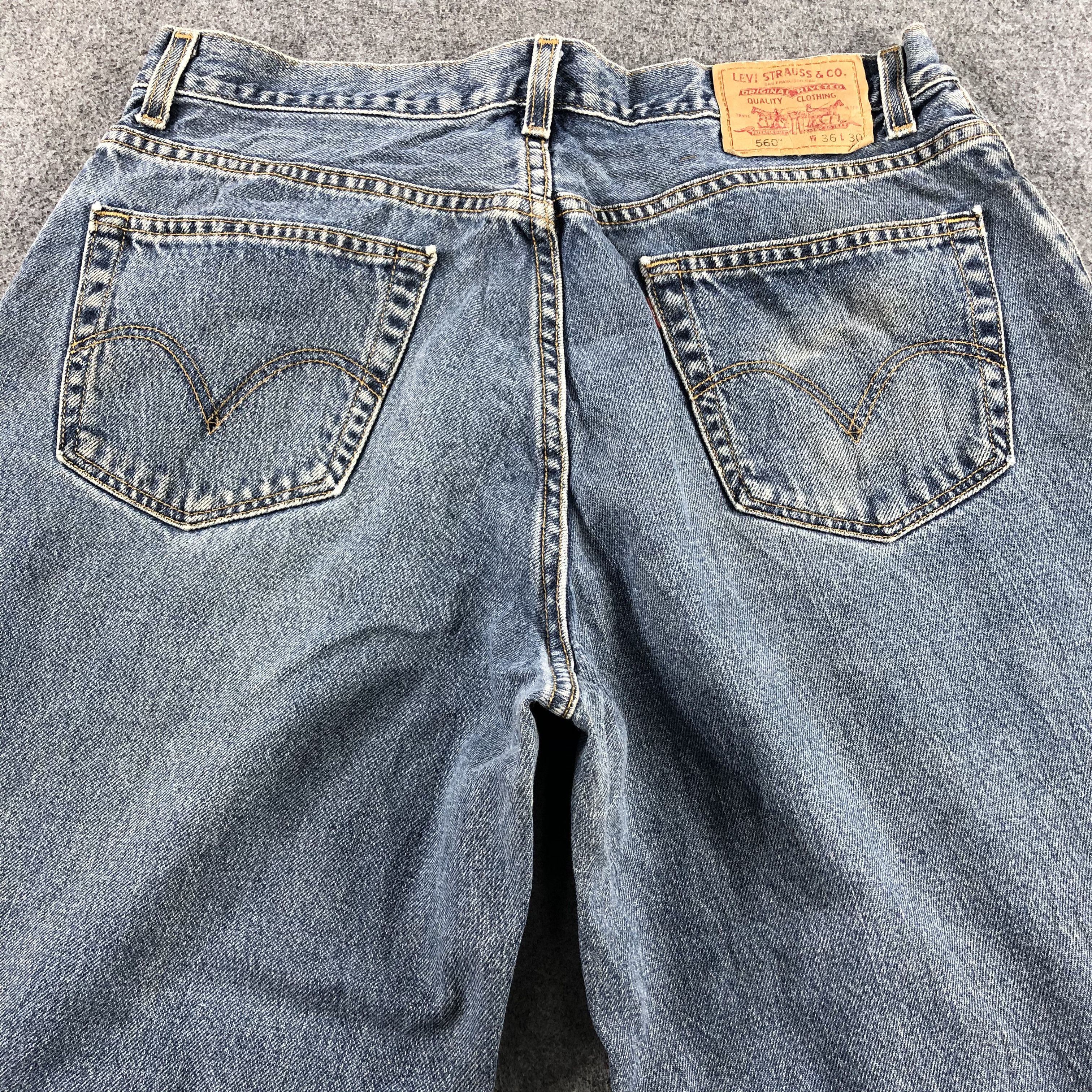 Levi's Vintage Blue Wash Levis 560 Jeans-J2340 Size US 35 - 4 Thumbnail