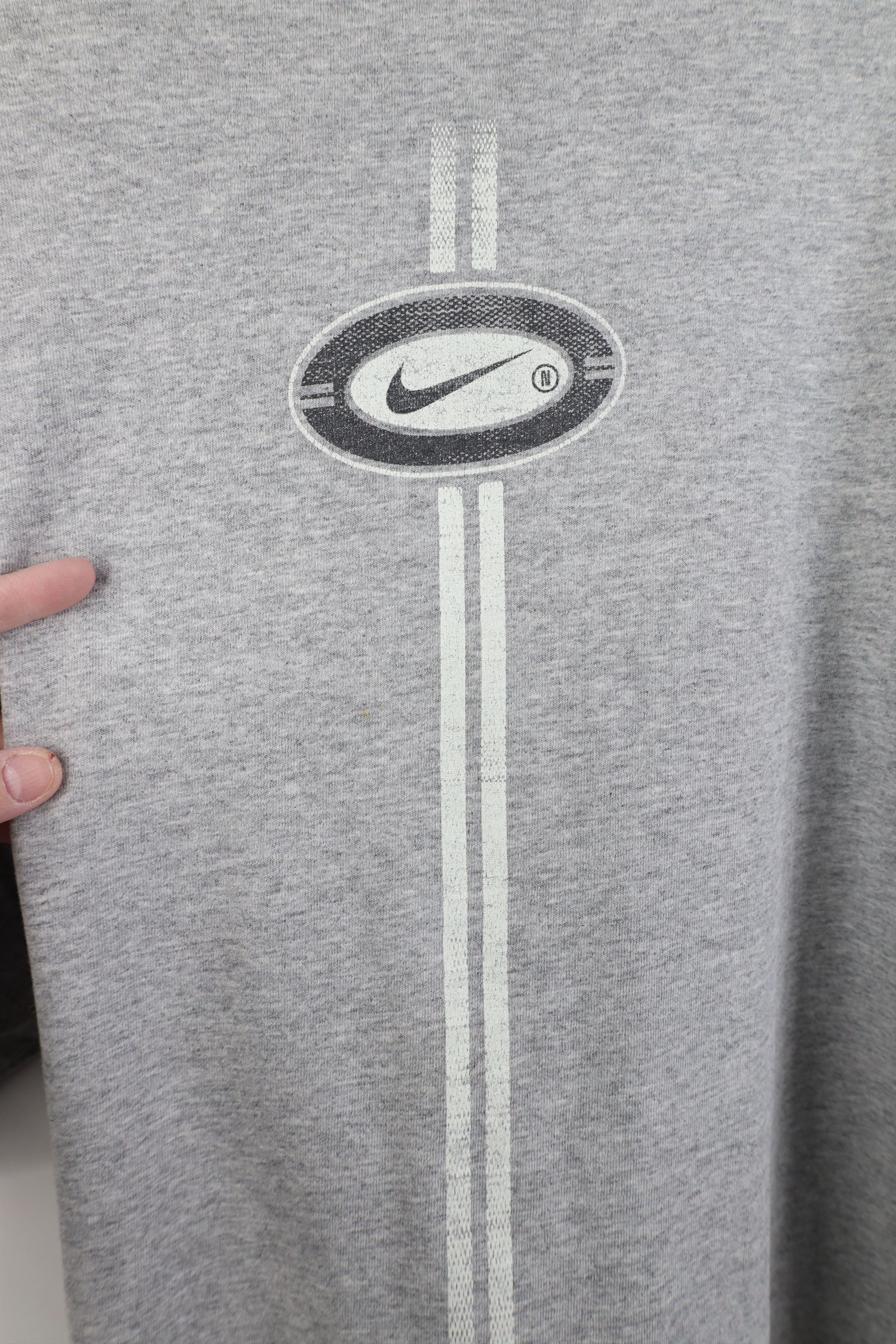 Nike Vintage 90s Nike Travis Scott Center Swoosh T-Shirt USA Size US L / EU 52-54 / 3 - 11 Thumbnail
