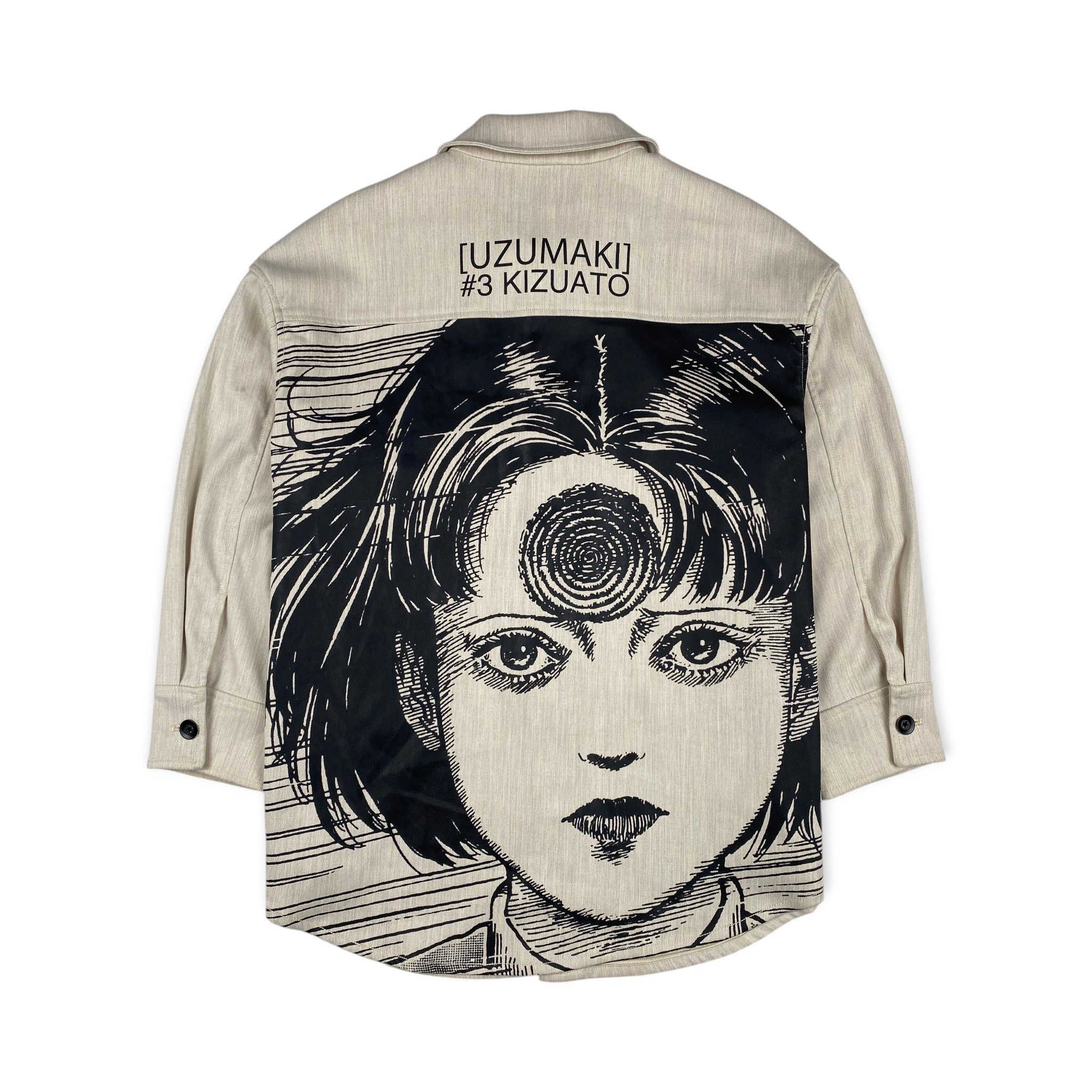 Japanese Brand Initial x Junji Ito [Uzumaki] Multiple Pockets Shirt Jacket Size US M / EU 48-50 / 2 - 2 Thumbnail