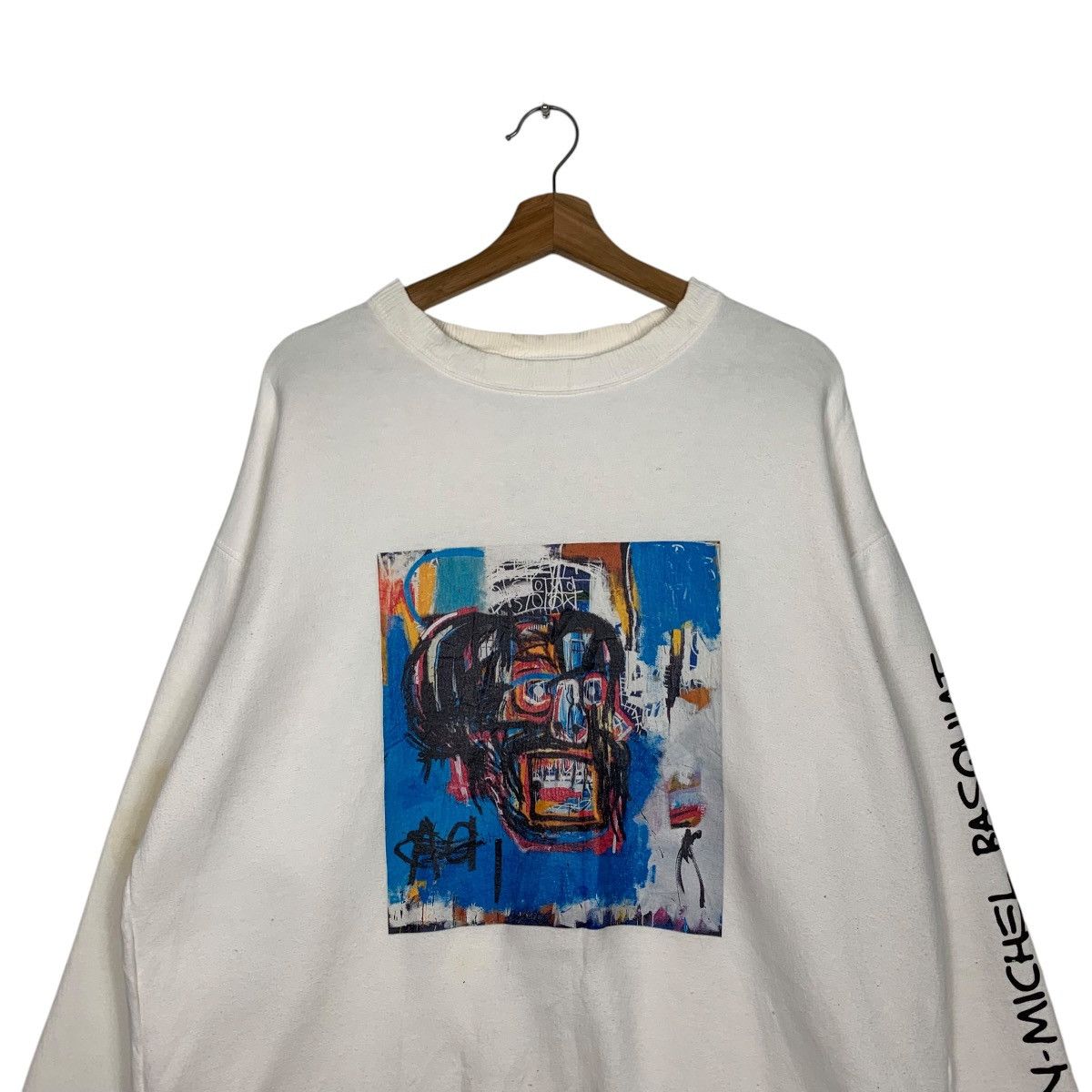 Jean-Michel Basquiat JEAN MICHEL BASQUIAT Art Big Logo Sweatshirts #1909-C83 Size US M / EU 48-50 / 2 - 2 Thumbnail