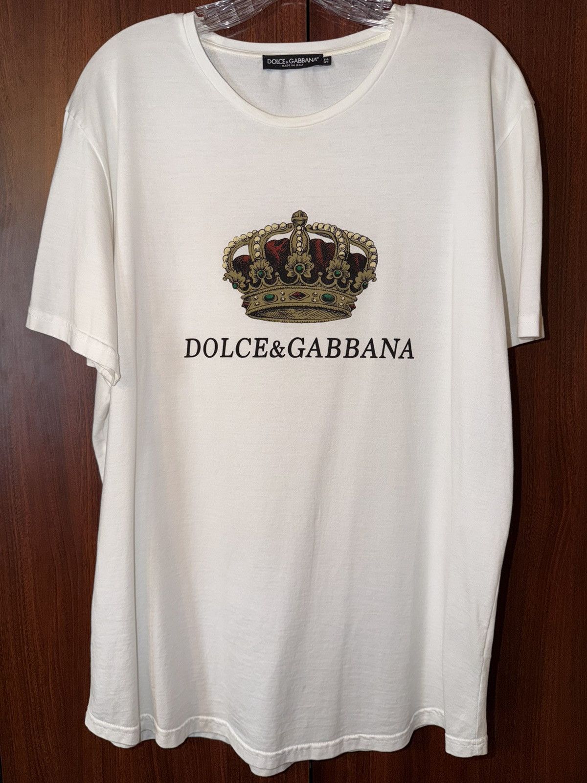 Dolce & Gabbana Dolce & Gabbana Crown T-Shirt Size US L / EU 52-54 / 3 - 4 Thumbnail